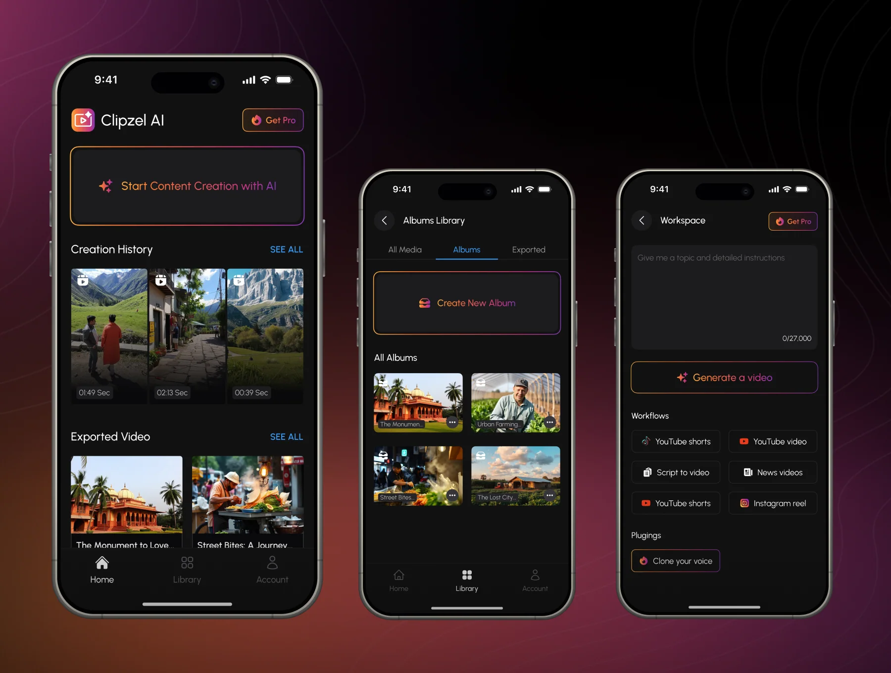 Clipzel - AI Powered Video Creation Mobile App 5