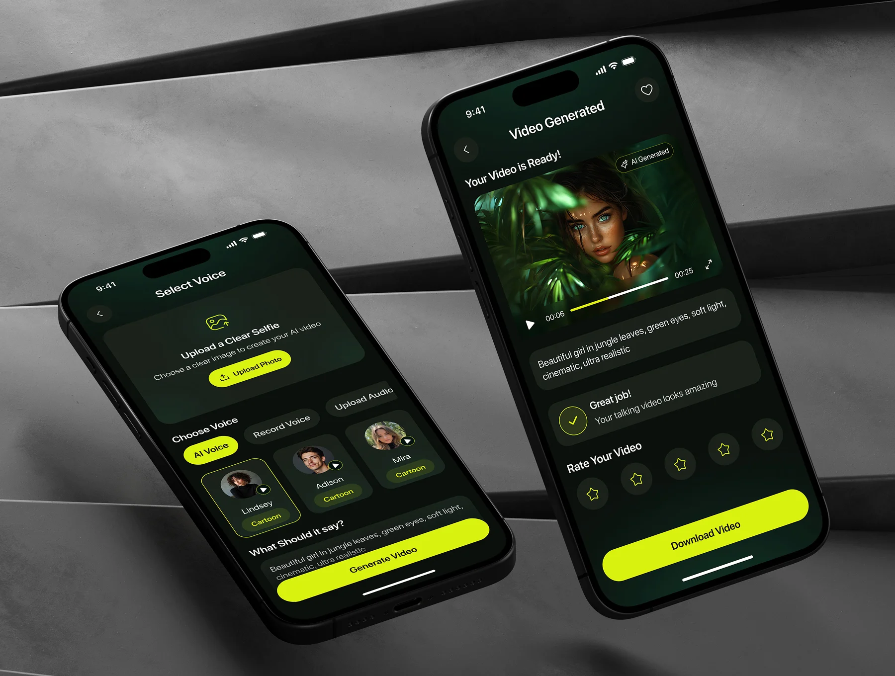 Clony-AI-Voice Face App UI Kit 8