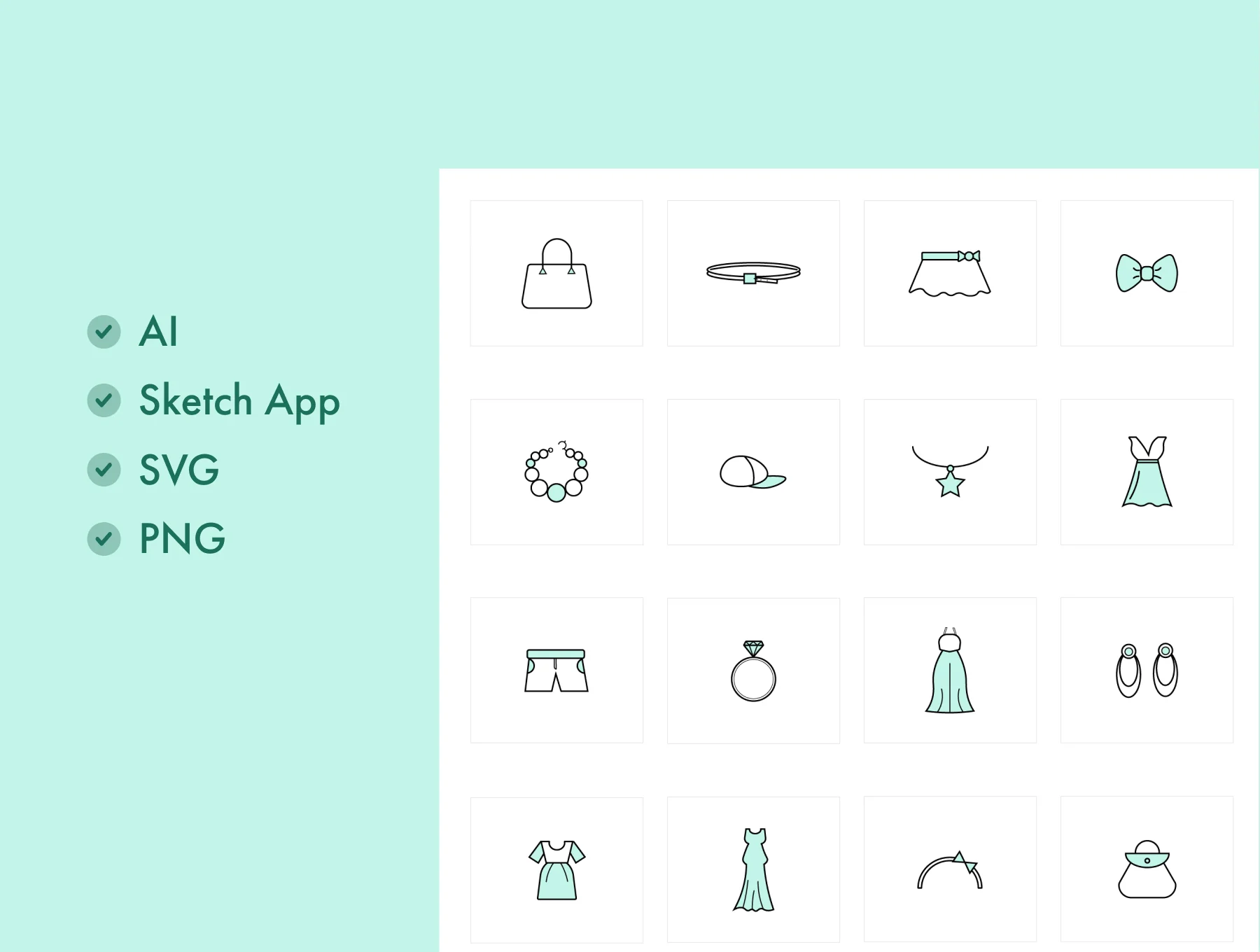 Clothes & Accessories Icons 2