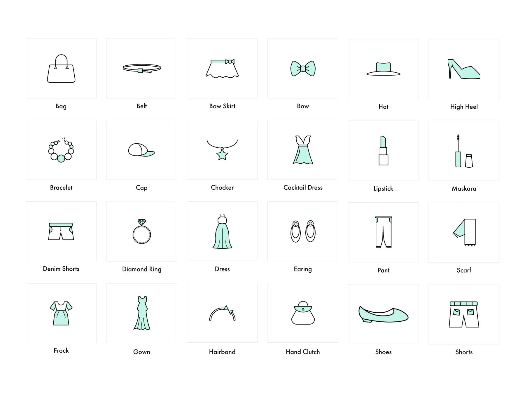 Clothes & Accessories Icons 3