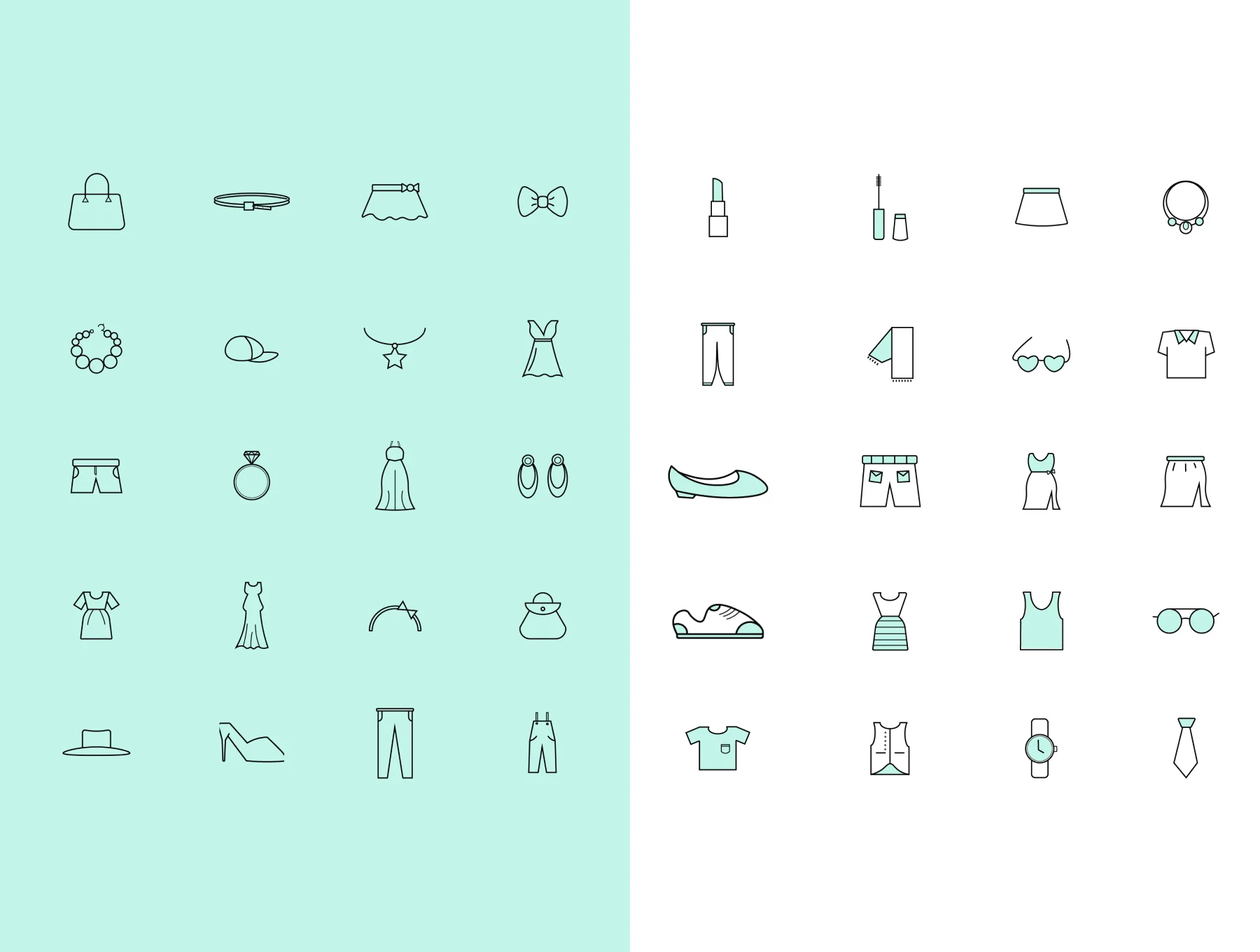 Clothes & Accessories Icons 5