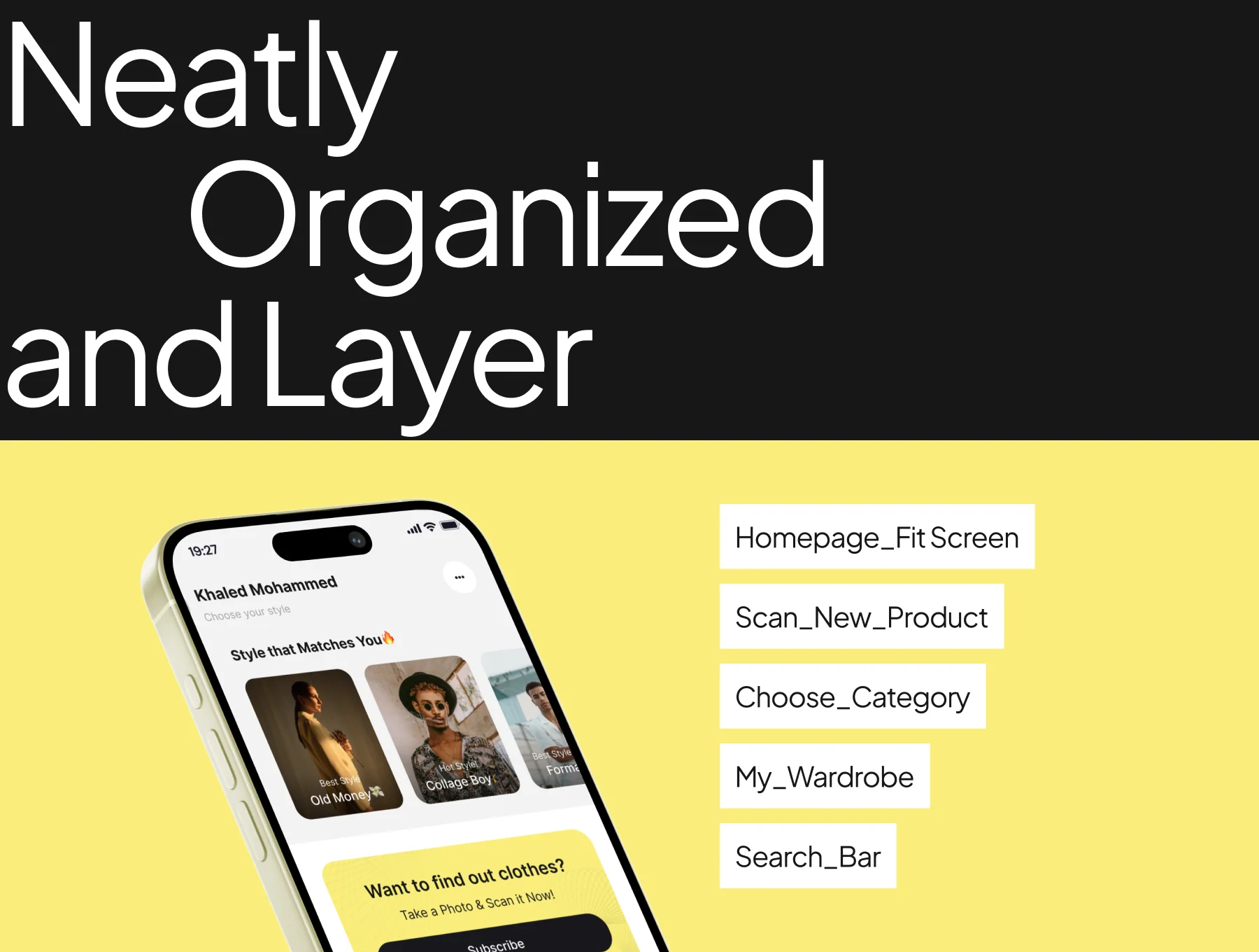 Clothing Pairing App UI Kit 4