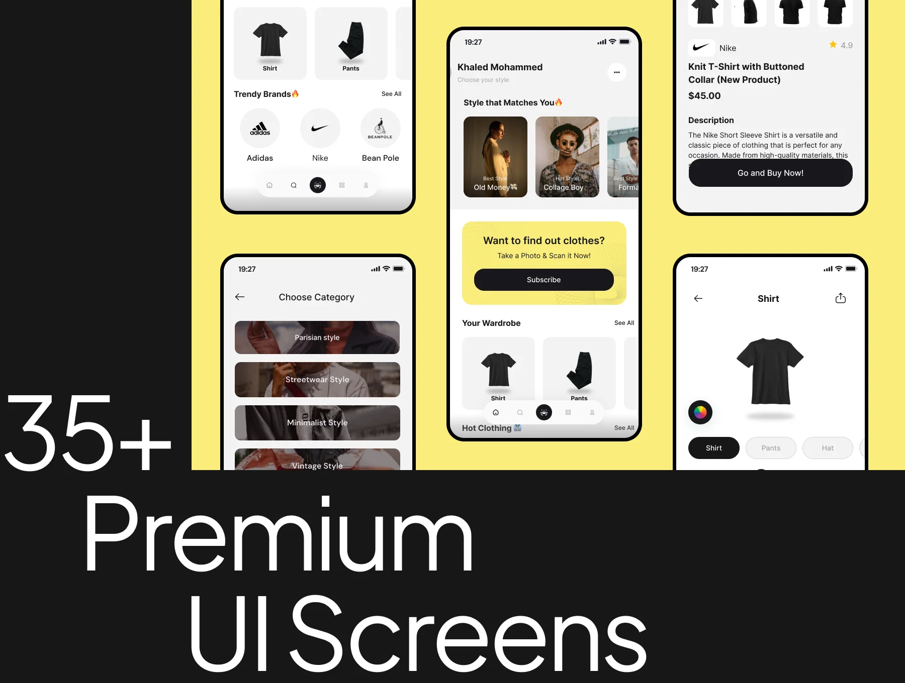 Clothing Pairing App UI Kit 5