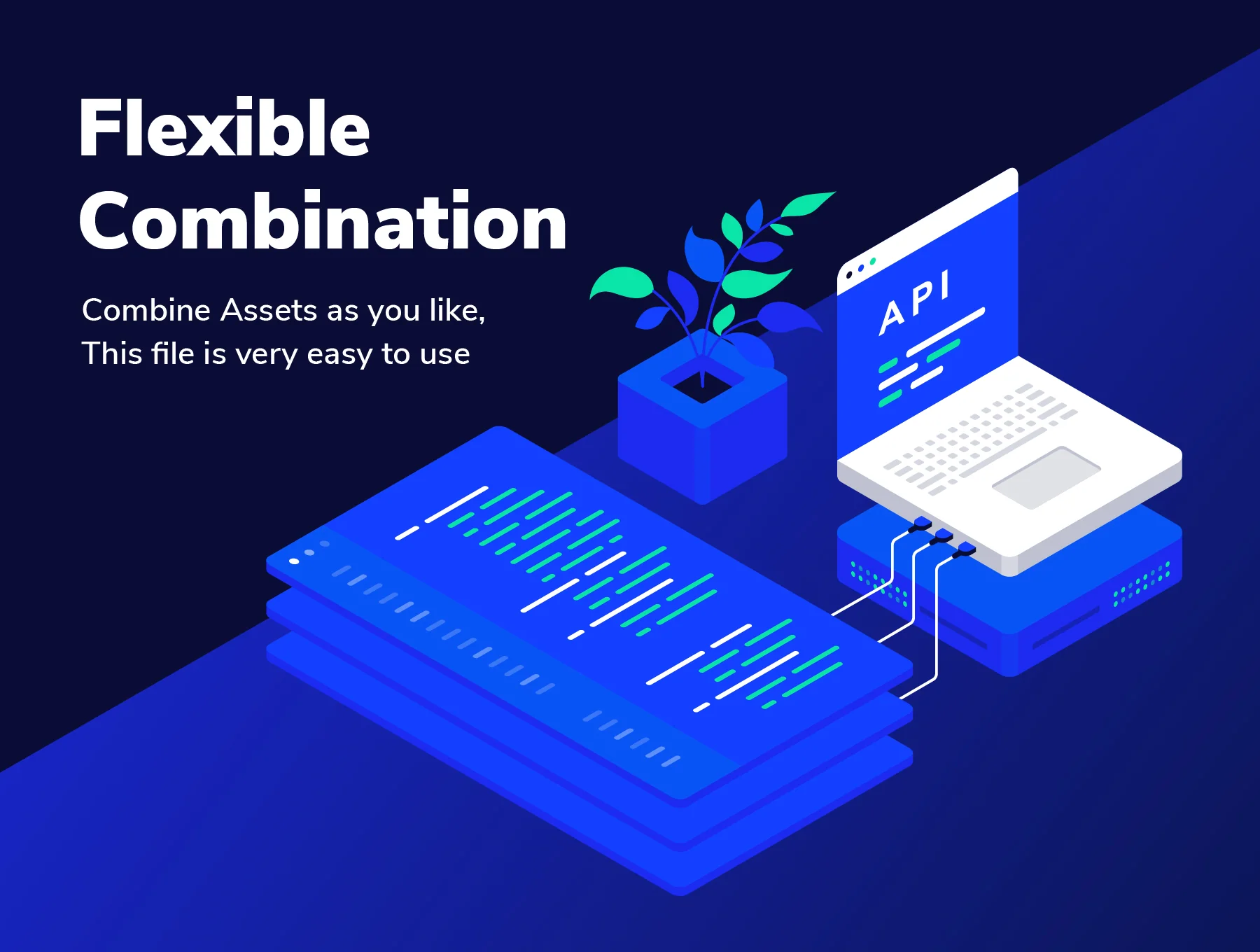 Cloud and Hosting Isometric Illustration set 5