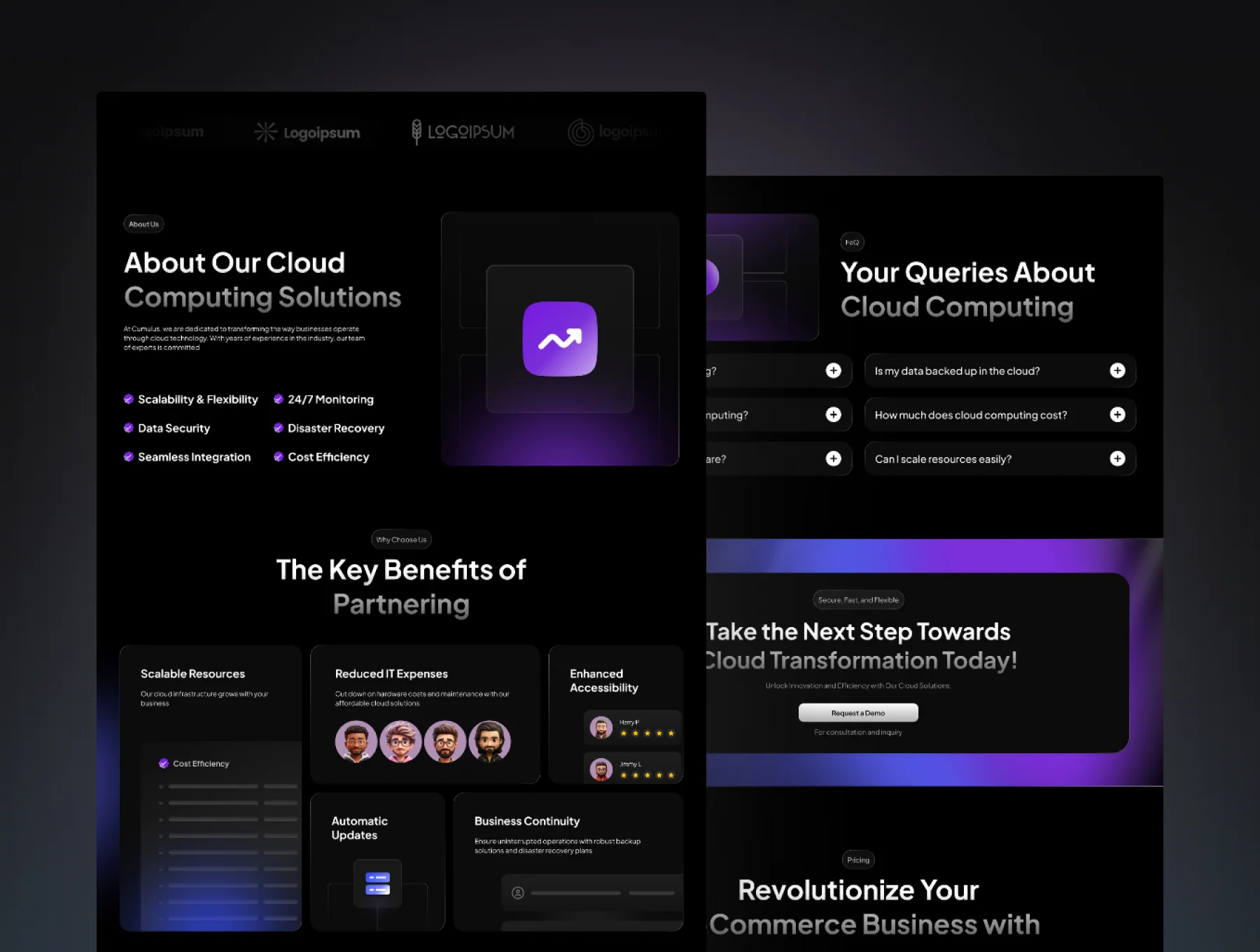 Cloud Computing Service Framer Website 2