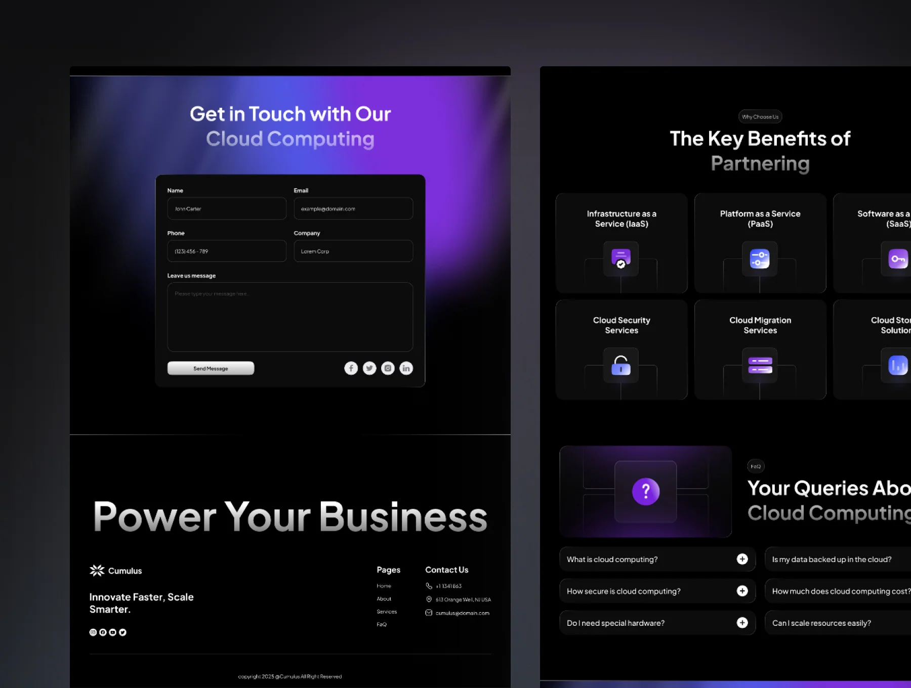 Cloud Computing Service Framer Website 4