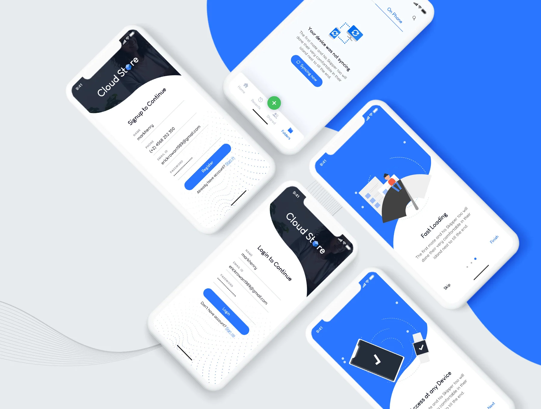 Cloud Store Mobile App UI Kit 4