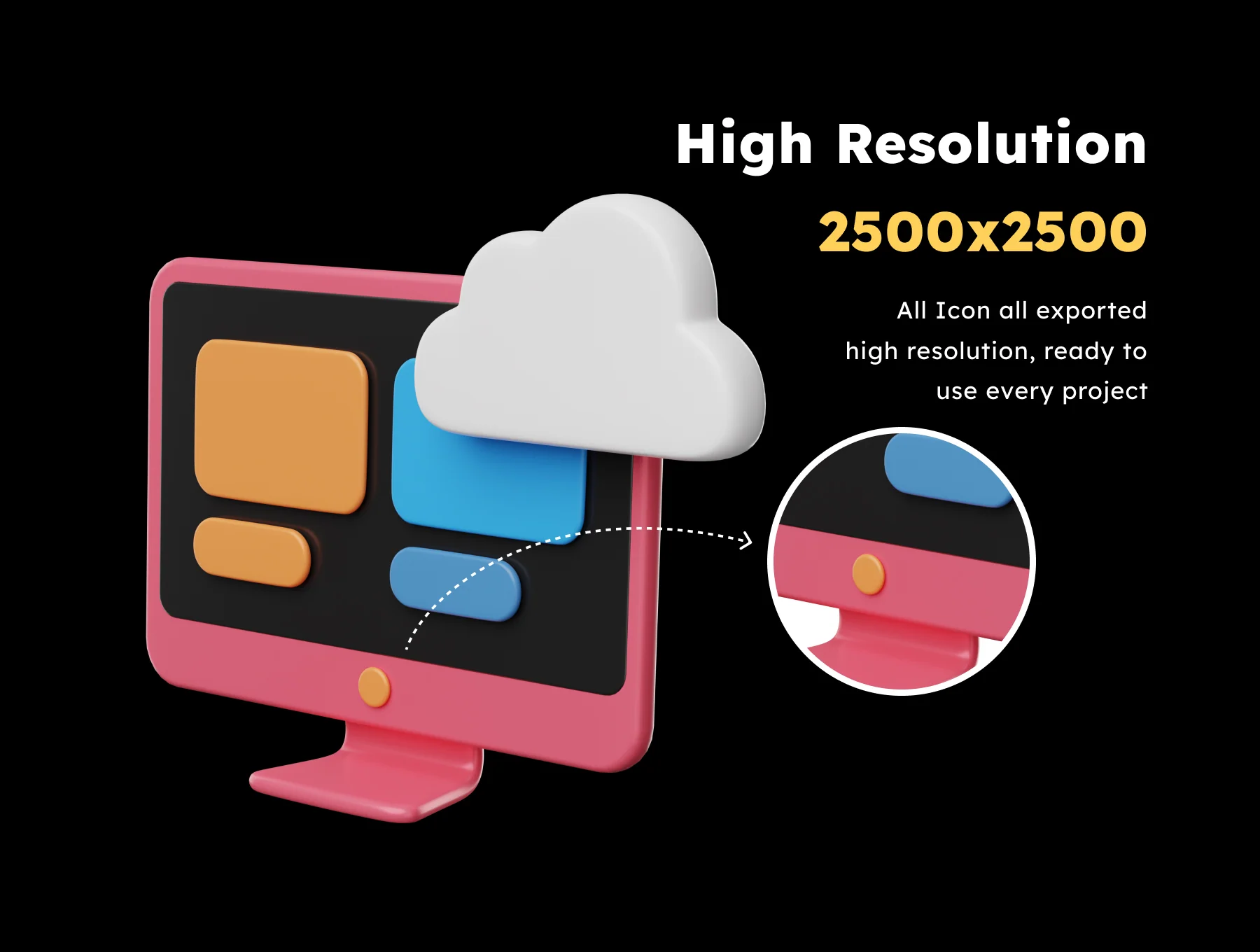 Cloud Tech & SaaS 3D Icon 3