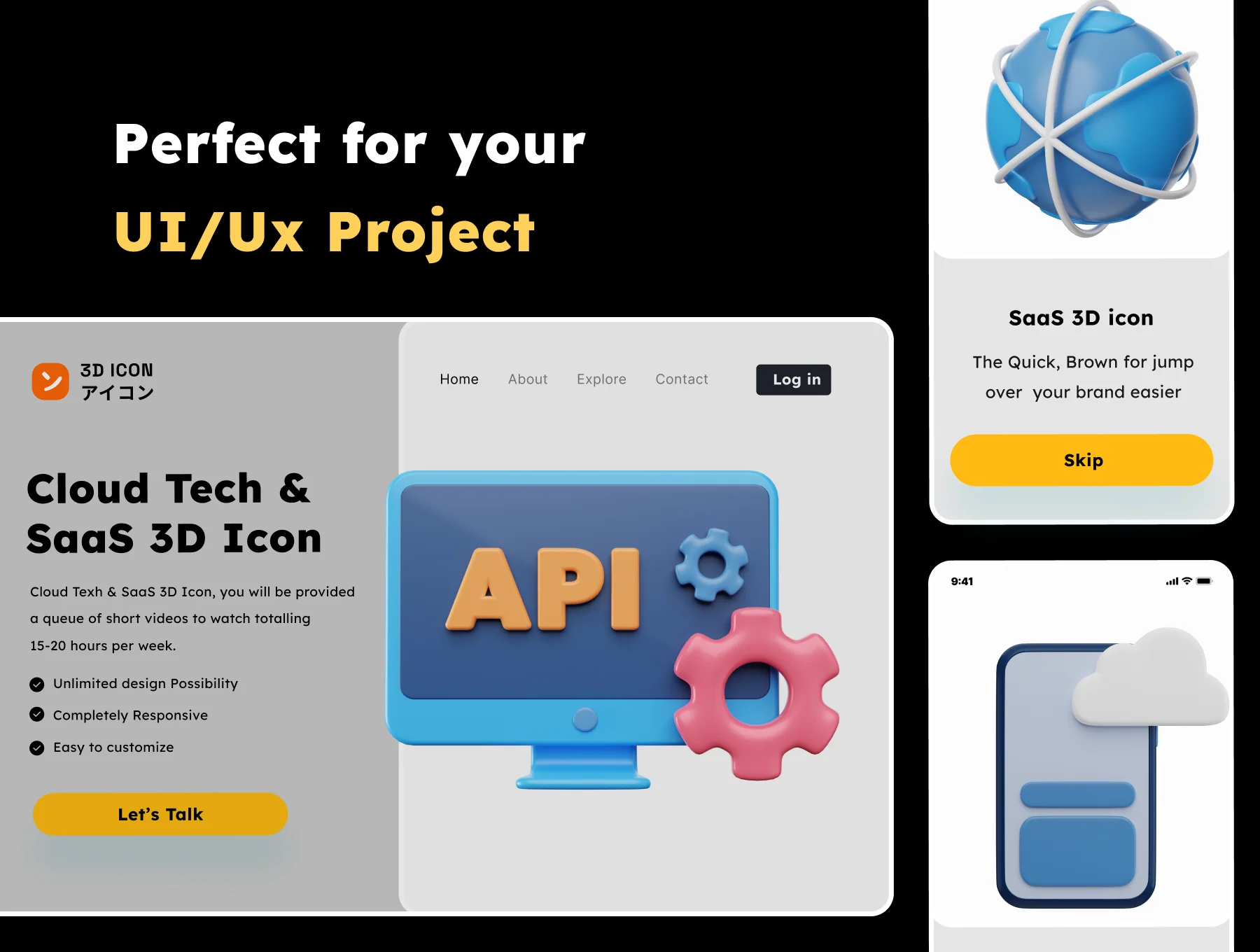 Cloud Tech & SaaS 3D Icon 5