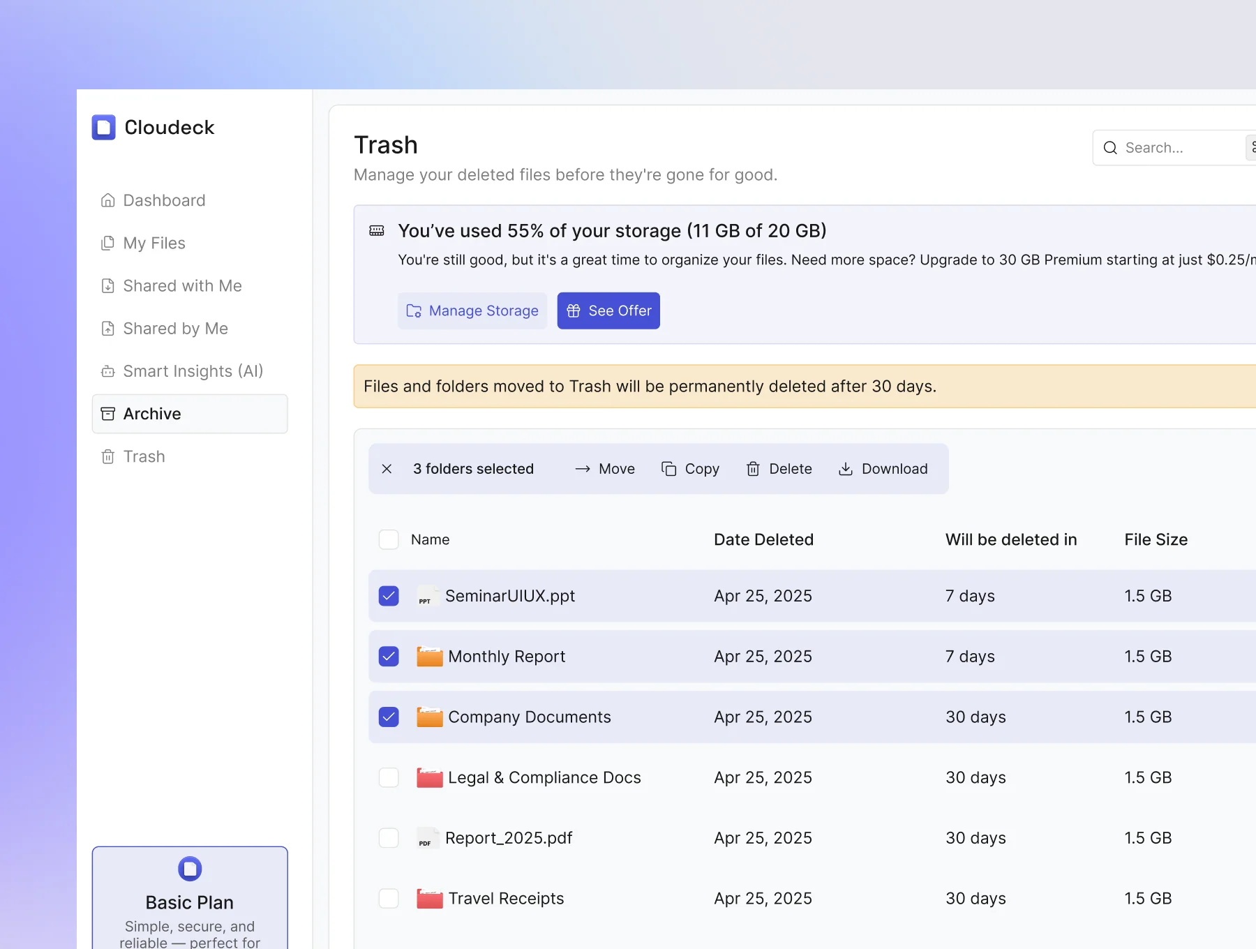 Cloudeck - Cloud File Storage with AI Featured 3