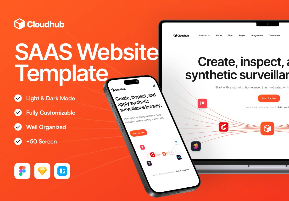 Cloudhub - SAAS Website Template