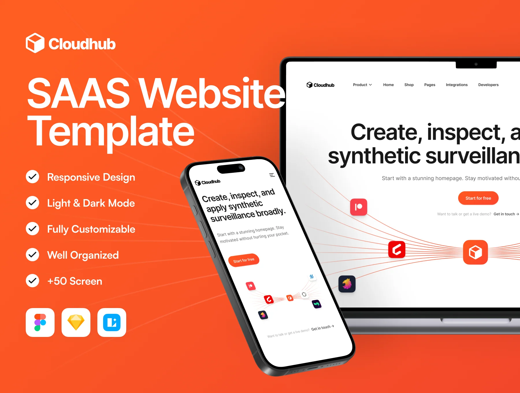 Cloudhub - SAAS Website Template