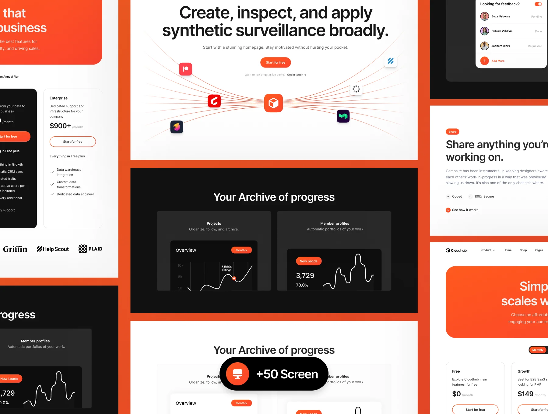 Cloudhub - SAAS Website Template 3