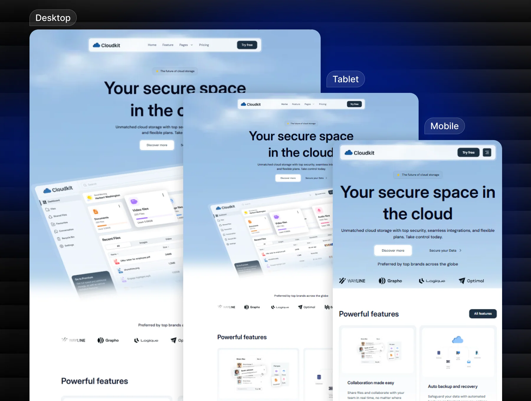 Cloudkit - Creative SaaS & Startup Tailwind CSS 4 Template 2