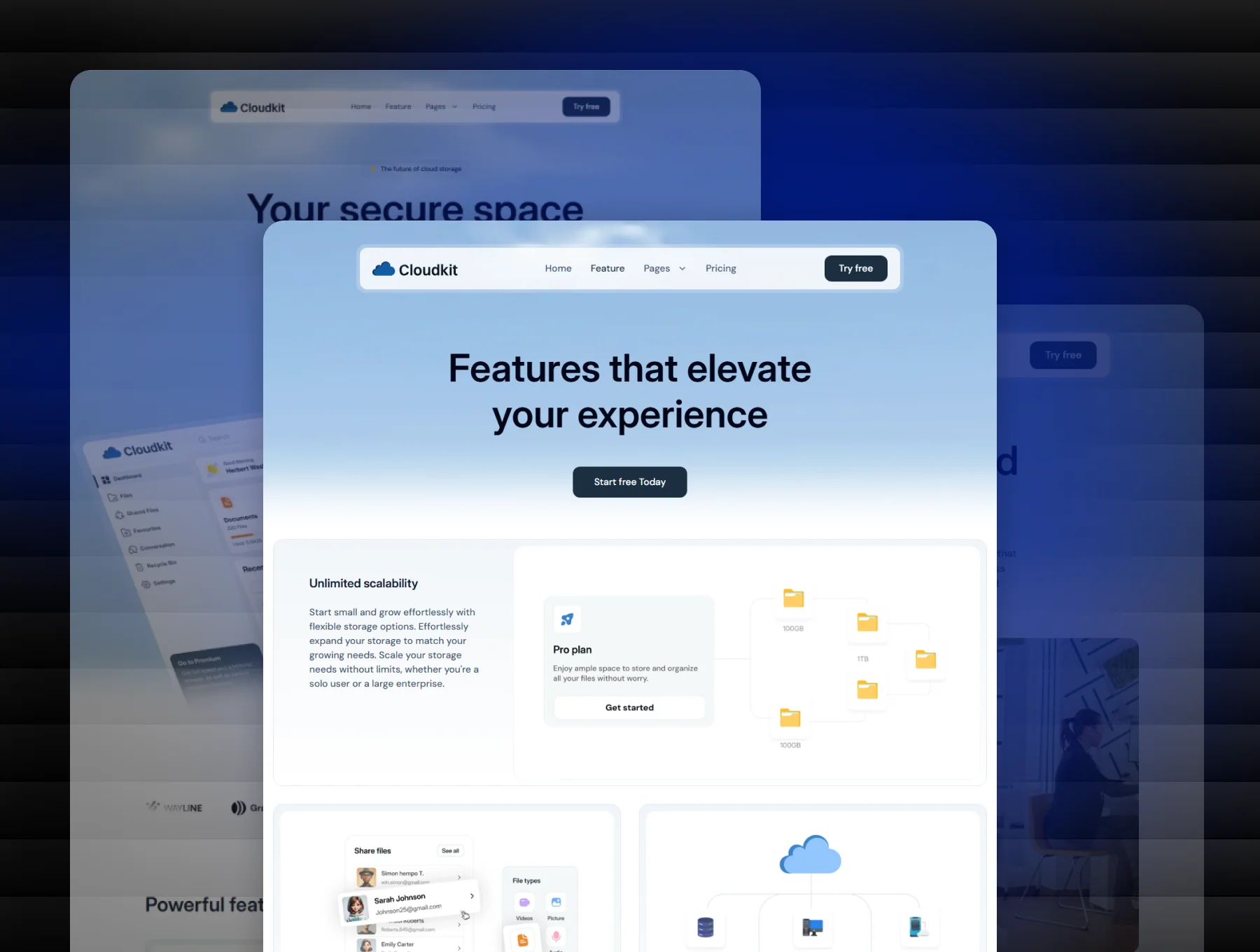 Cloudkit - Creative SaaS & Startup Tailwind CSS 4 Template 3