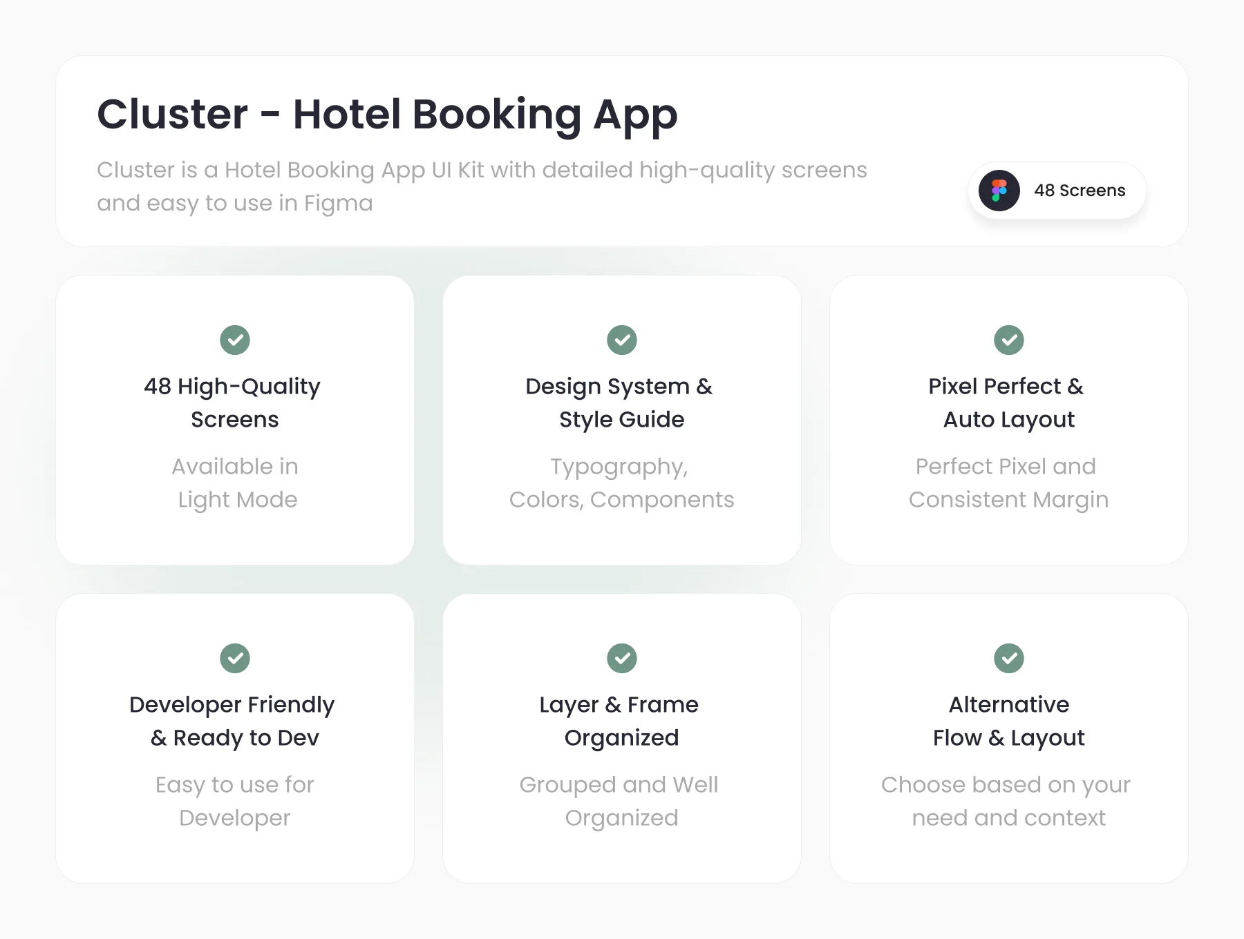 Cluster - Hotel Booking App UI Kit 2