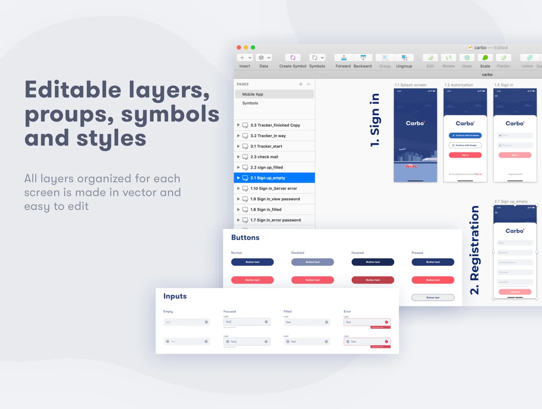 CO2 Emissions App UI Kit 7