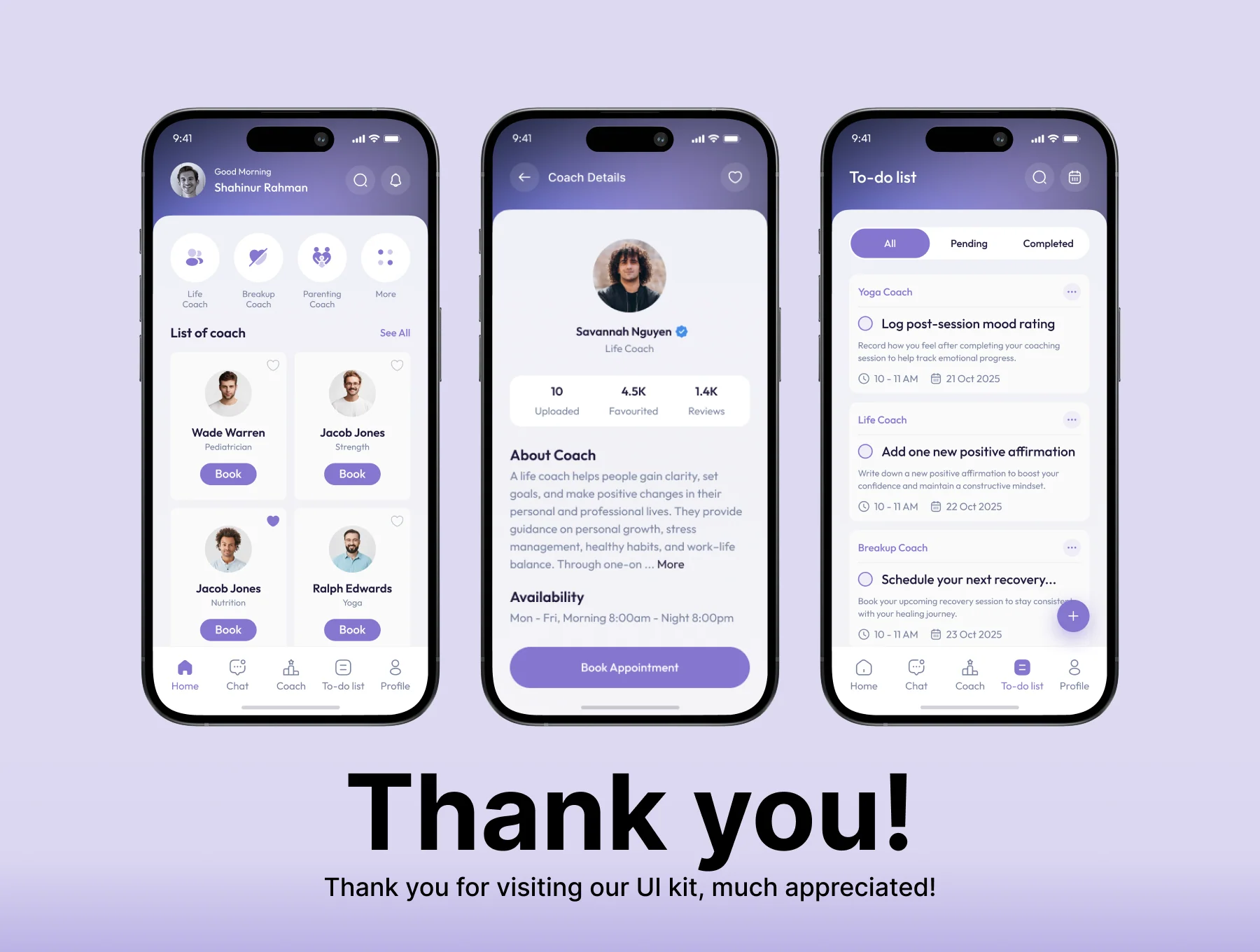 CoachHub – Personal Coach Hiring Mobile App UI Design (User Part) 8