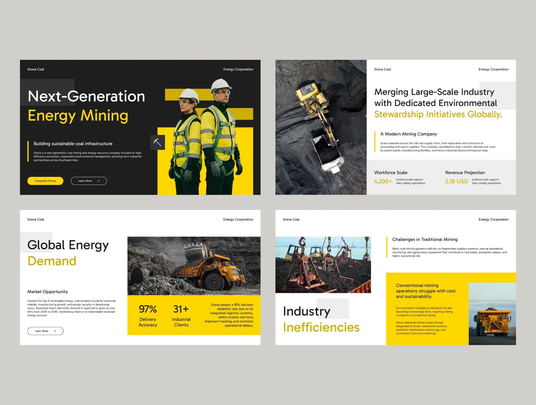 Coal Mining Pitch Deck: Next-Generation Energy Mining & Industrial Investment 6
