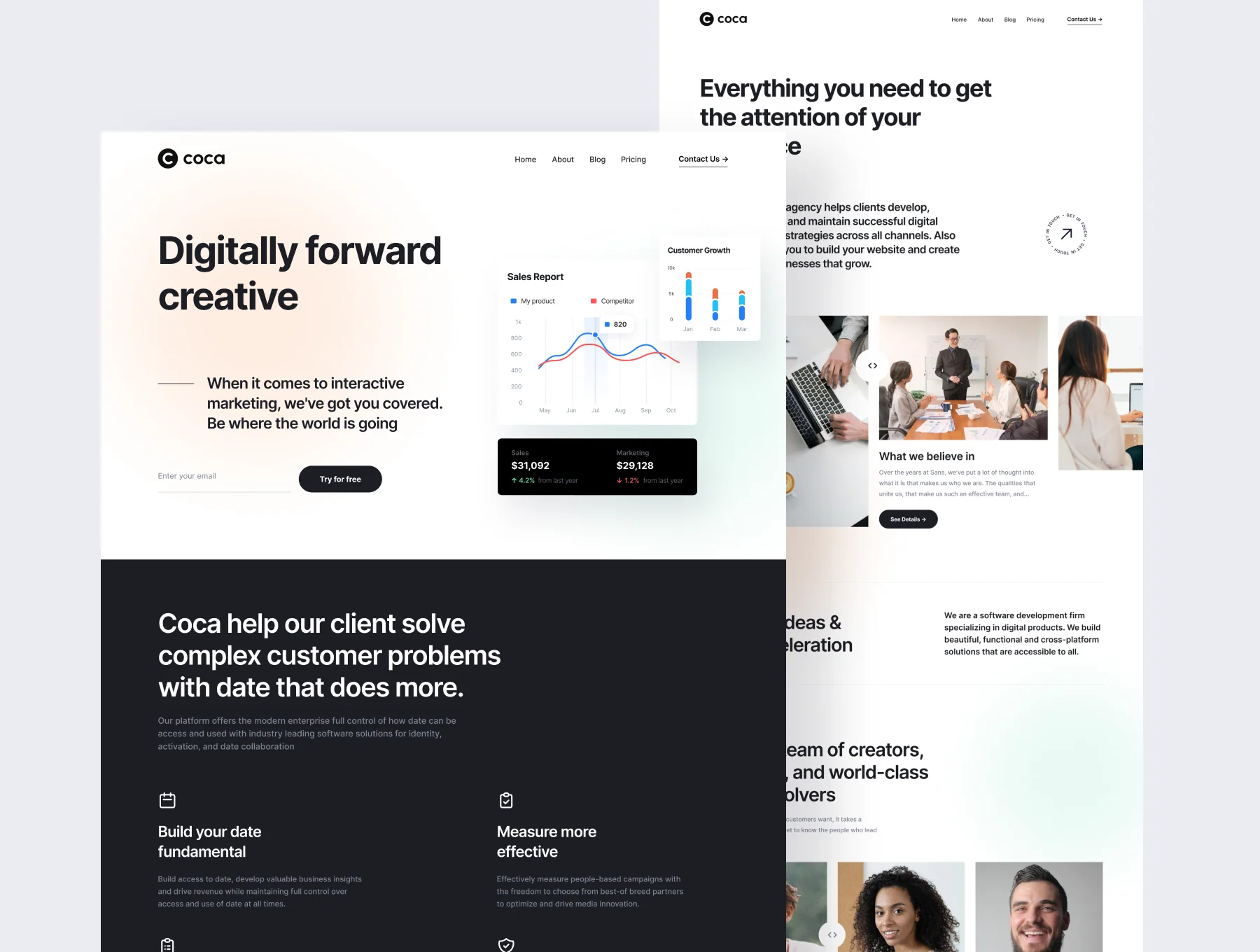 Coca - Digital Marketing Website 5