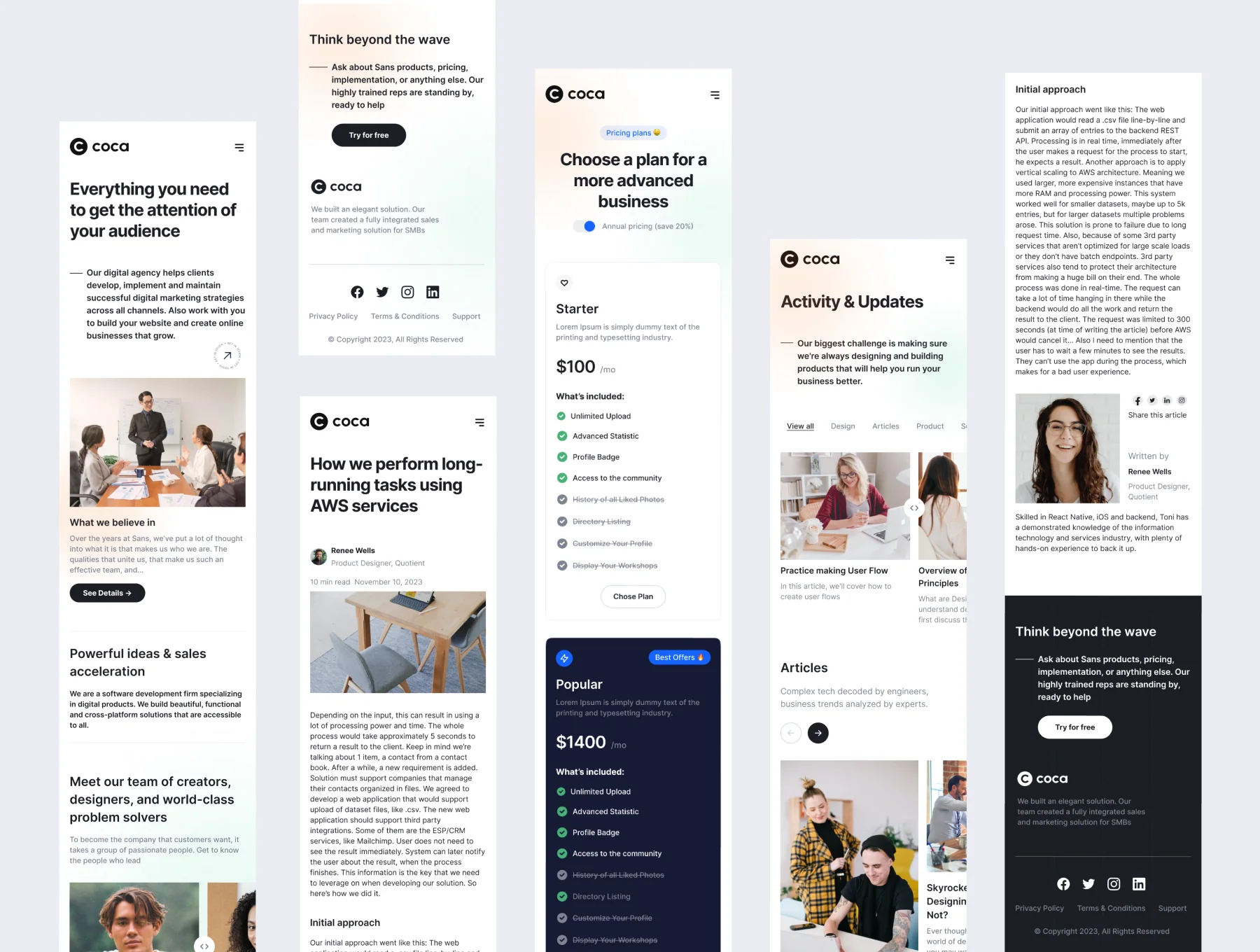 Coca - Digital Marketing Website 6