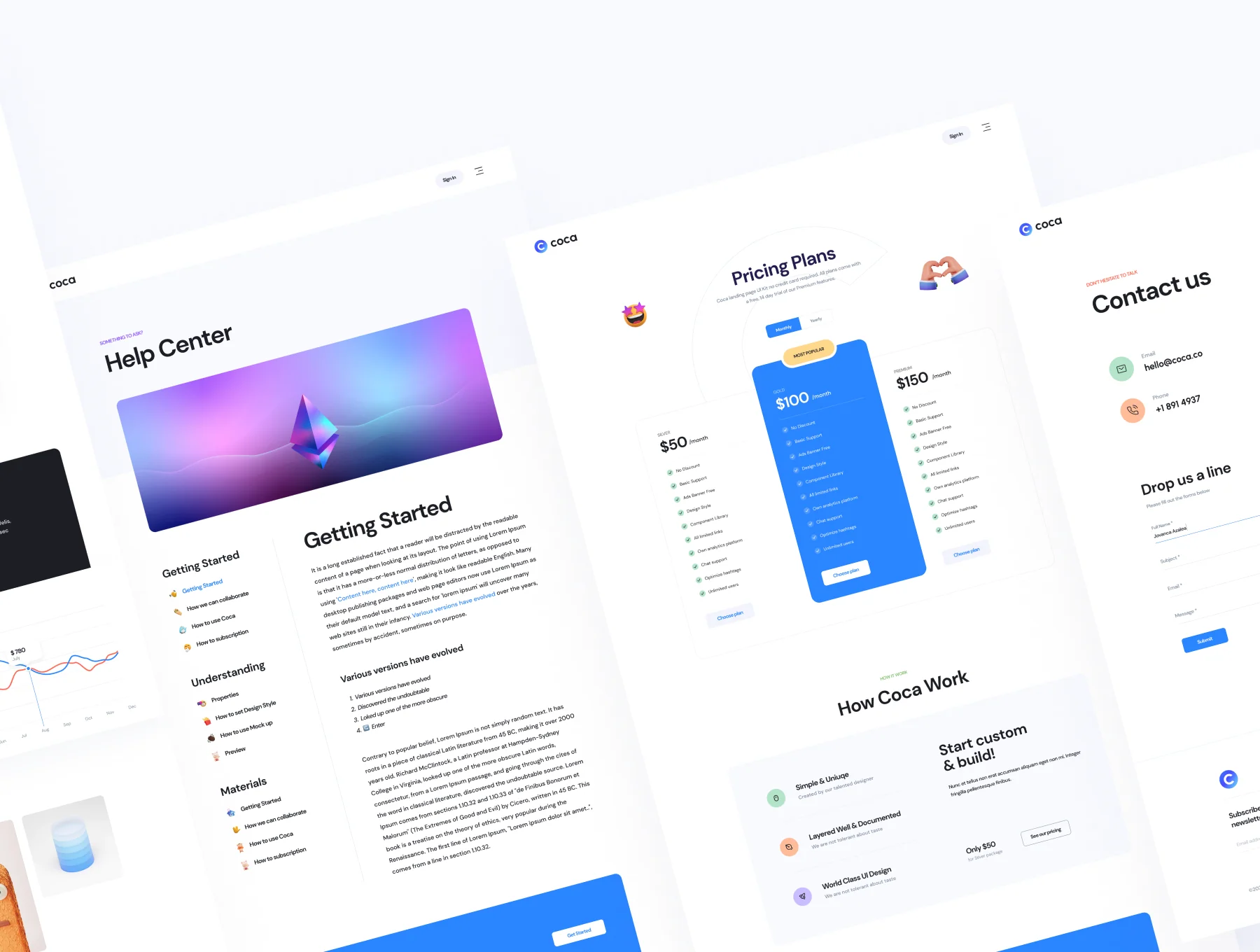 Coca - SaaS Landing Page Kit V1 2