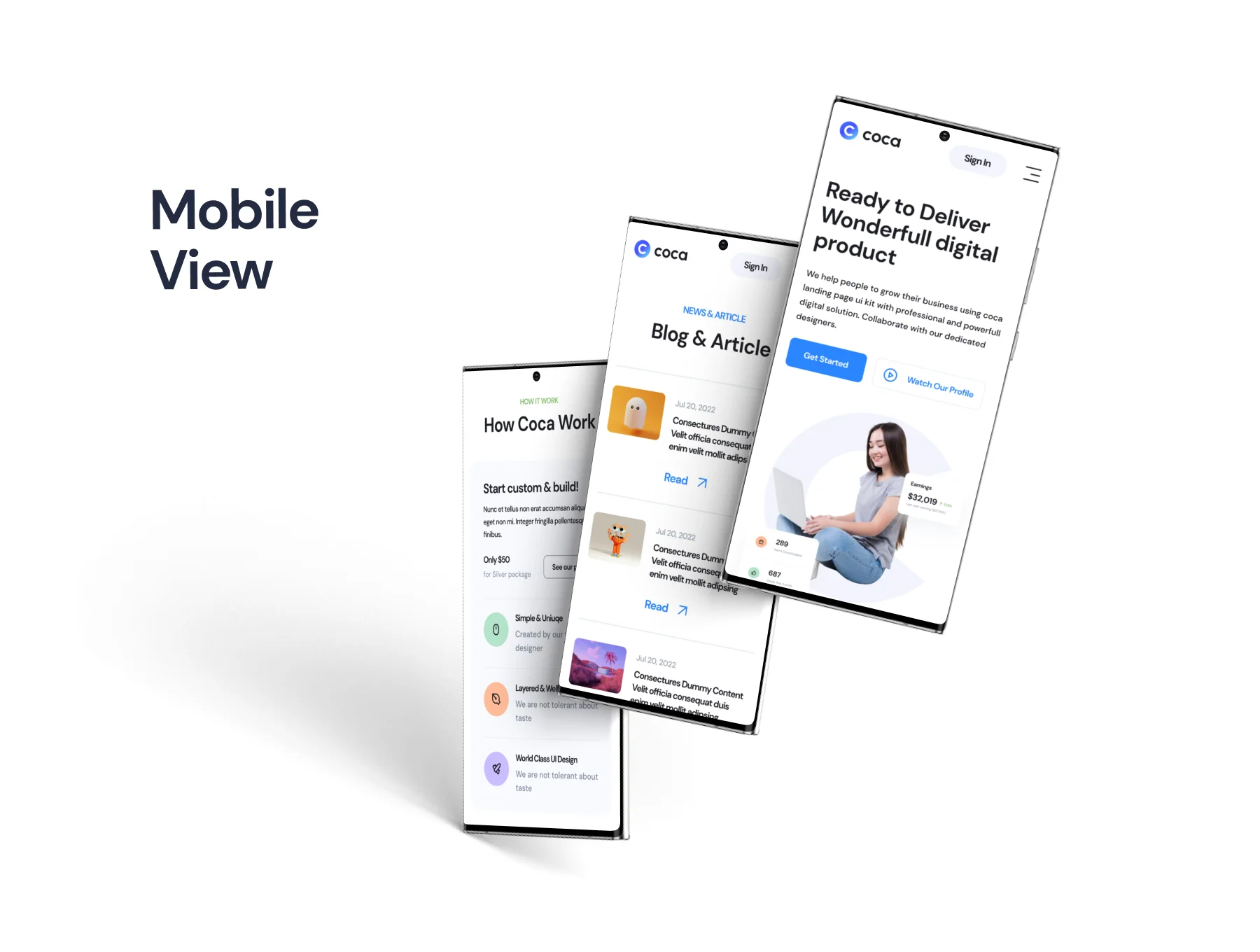 Coca - SaaS Landing Page Kit V1 5