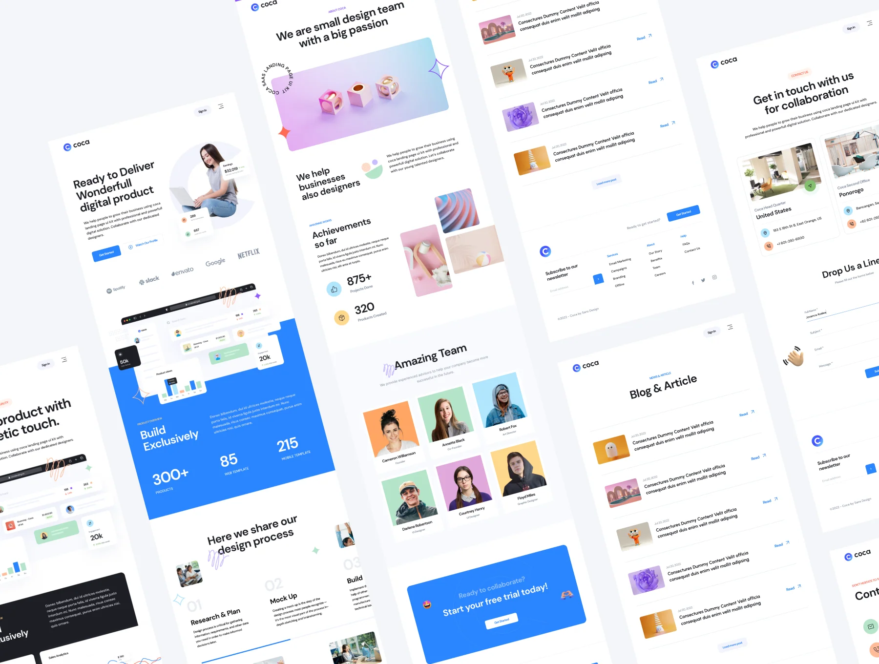 Coca - SaaS Landing Page Kit V1 7