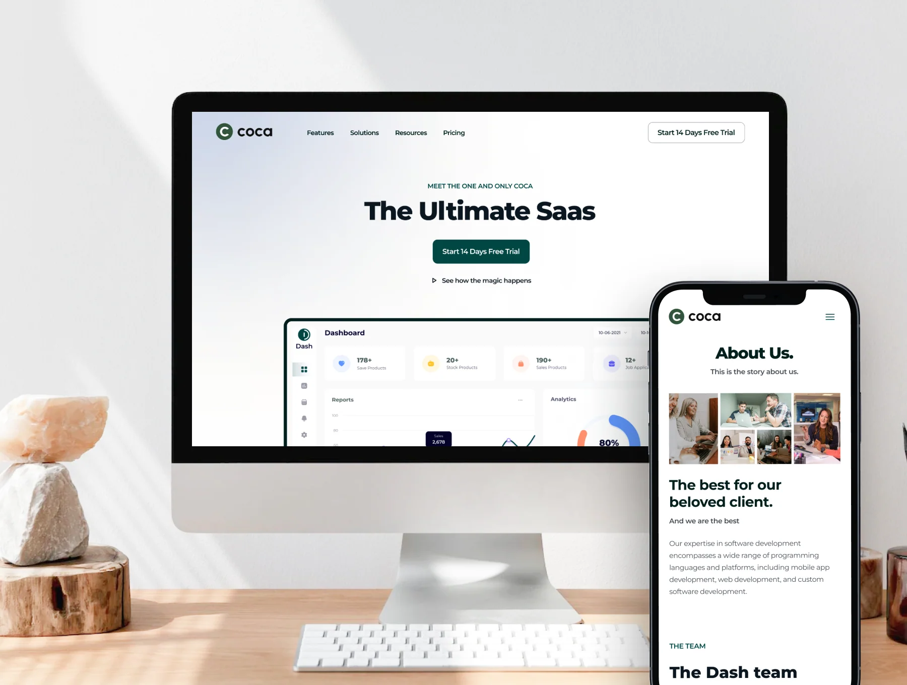 Coca - Saas & Startup Website 3