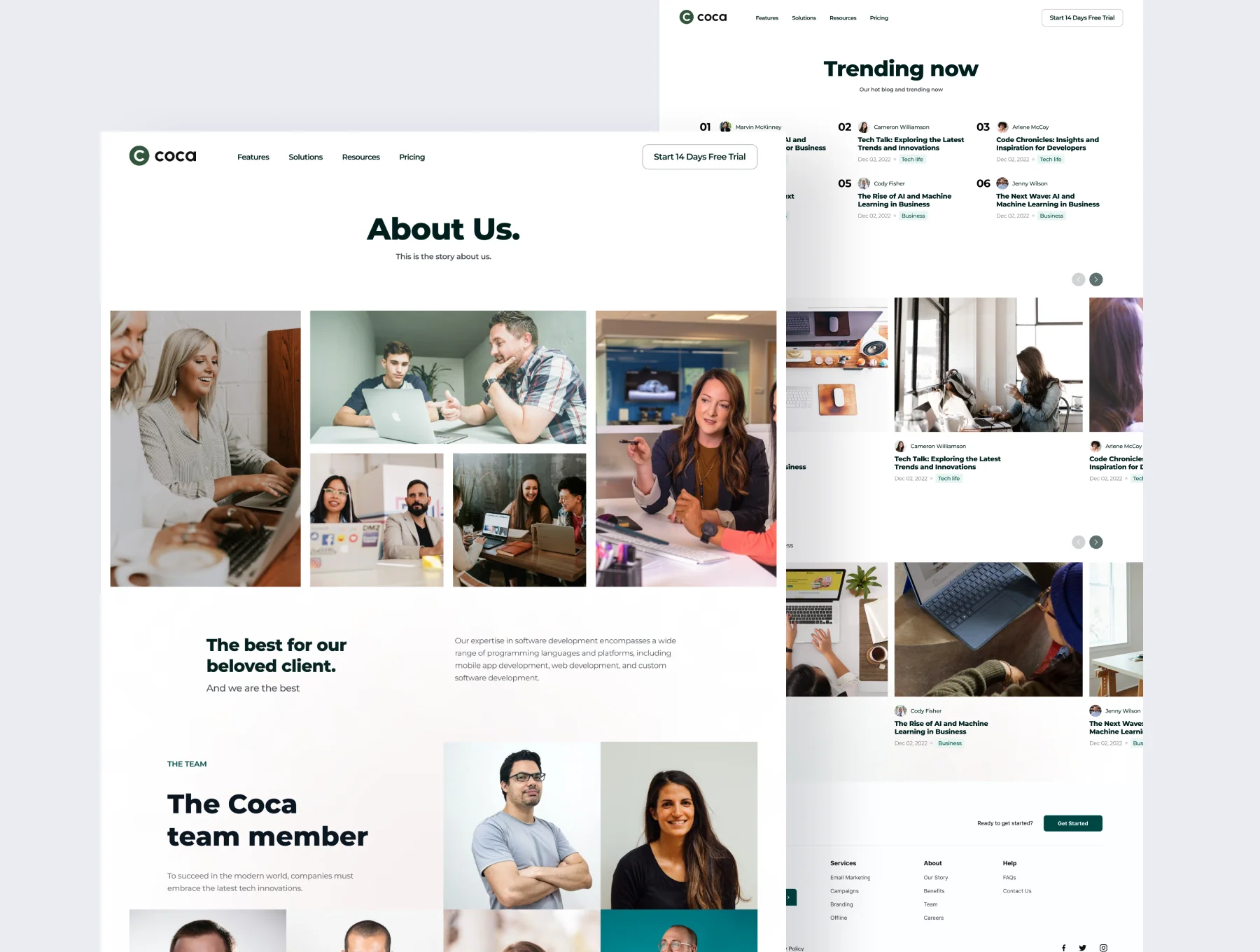 Coca - Saas & Startup Website 5