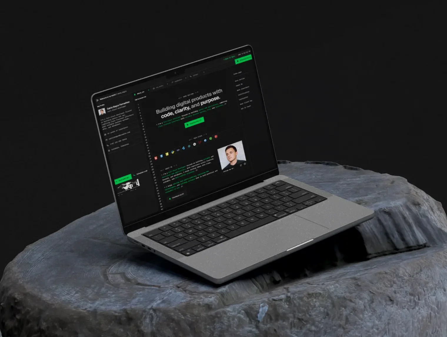 Codetax — Interactive Developer Portfolio Framer Template 4