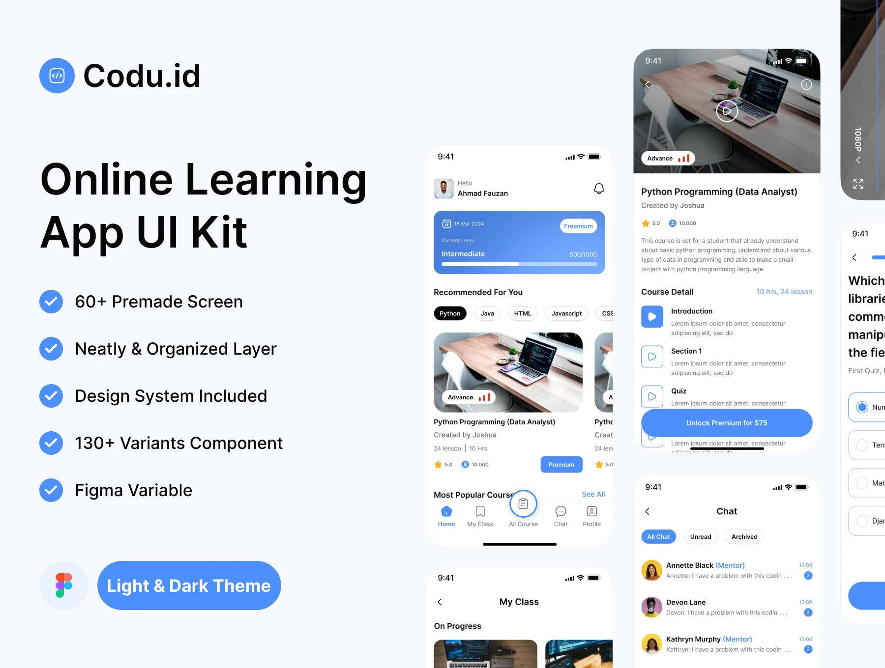 Codu.id - Online Learning App UI Kit