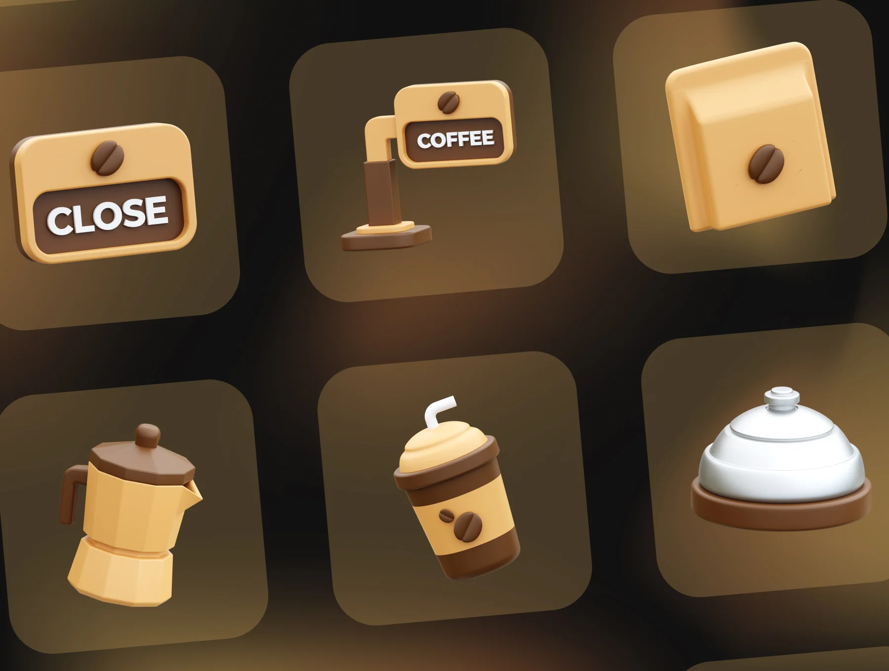 Coffee 3D Icons 5