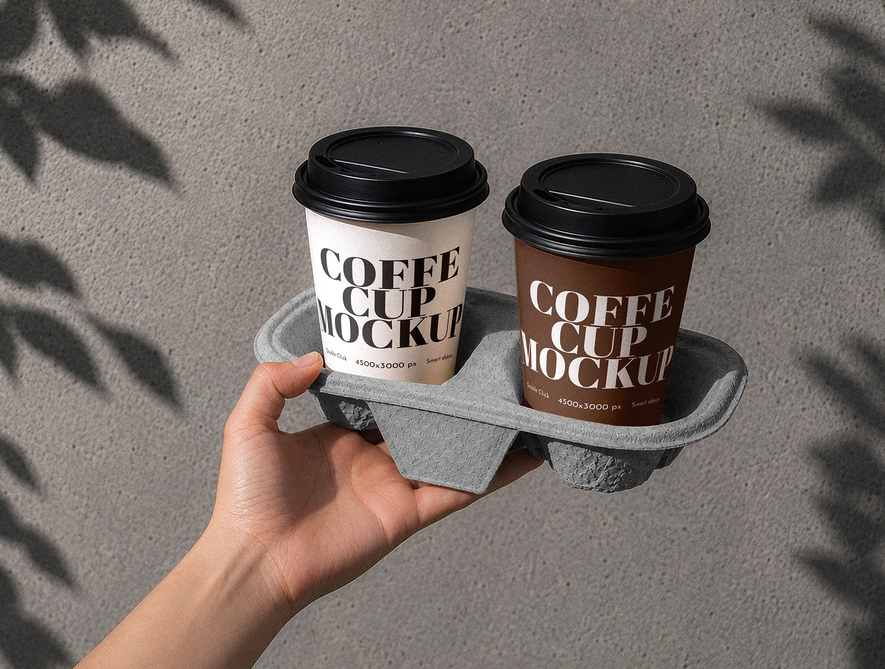 Coffee Cup Carrier Mockup – 3 Editable PSD Scenes 3