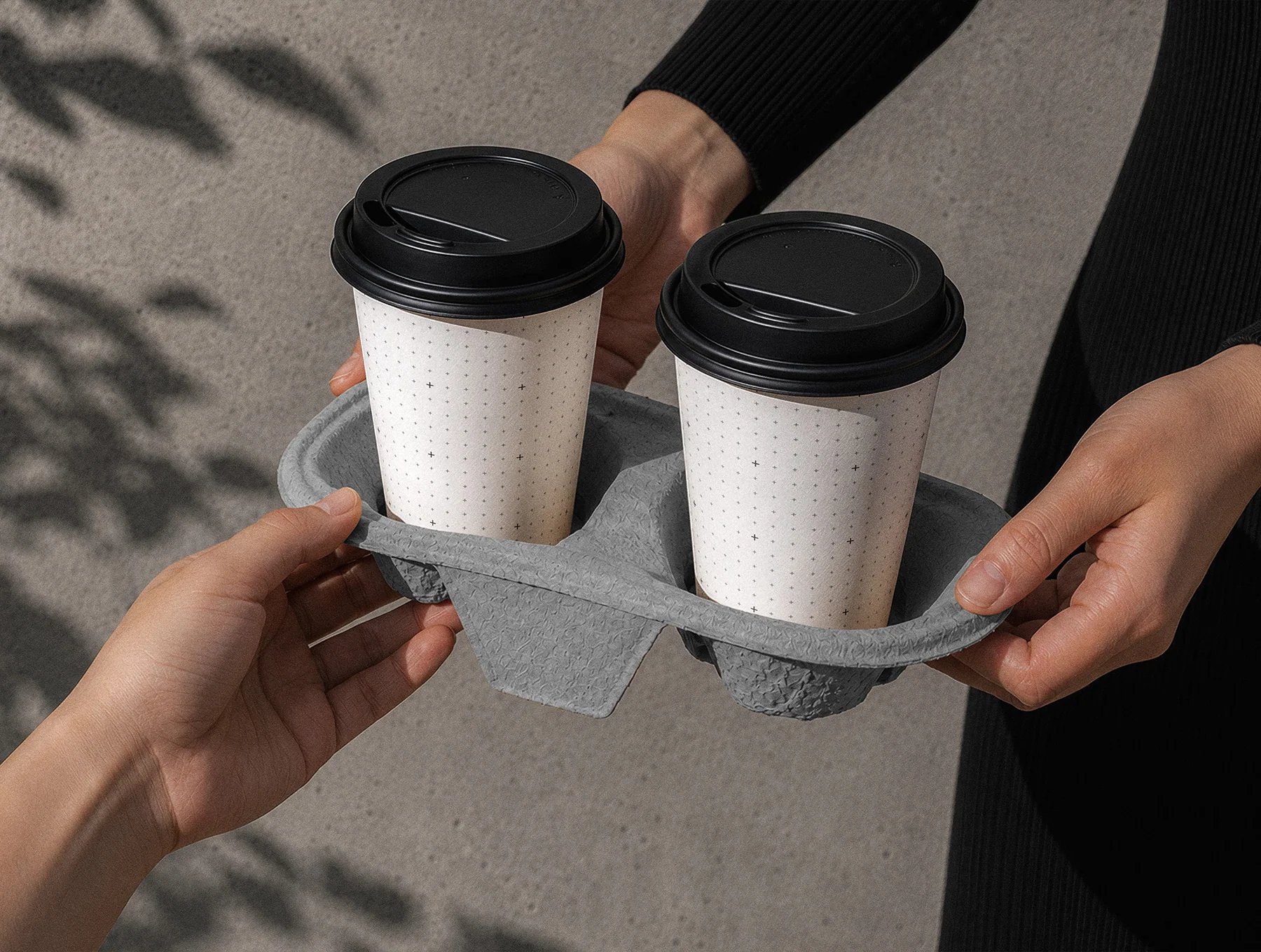 Coffee Cup Carrier Mockup – 3 Editable PSD Scenes 4