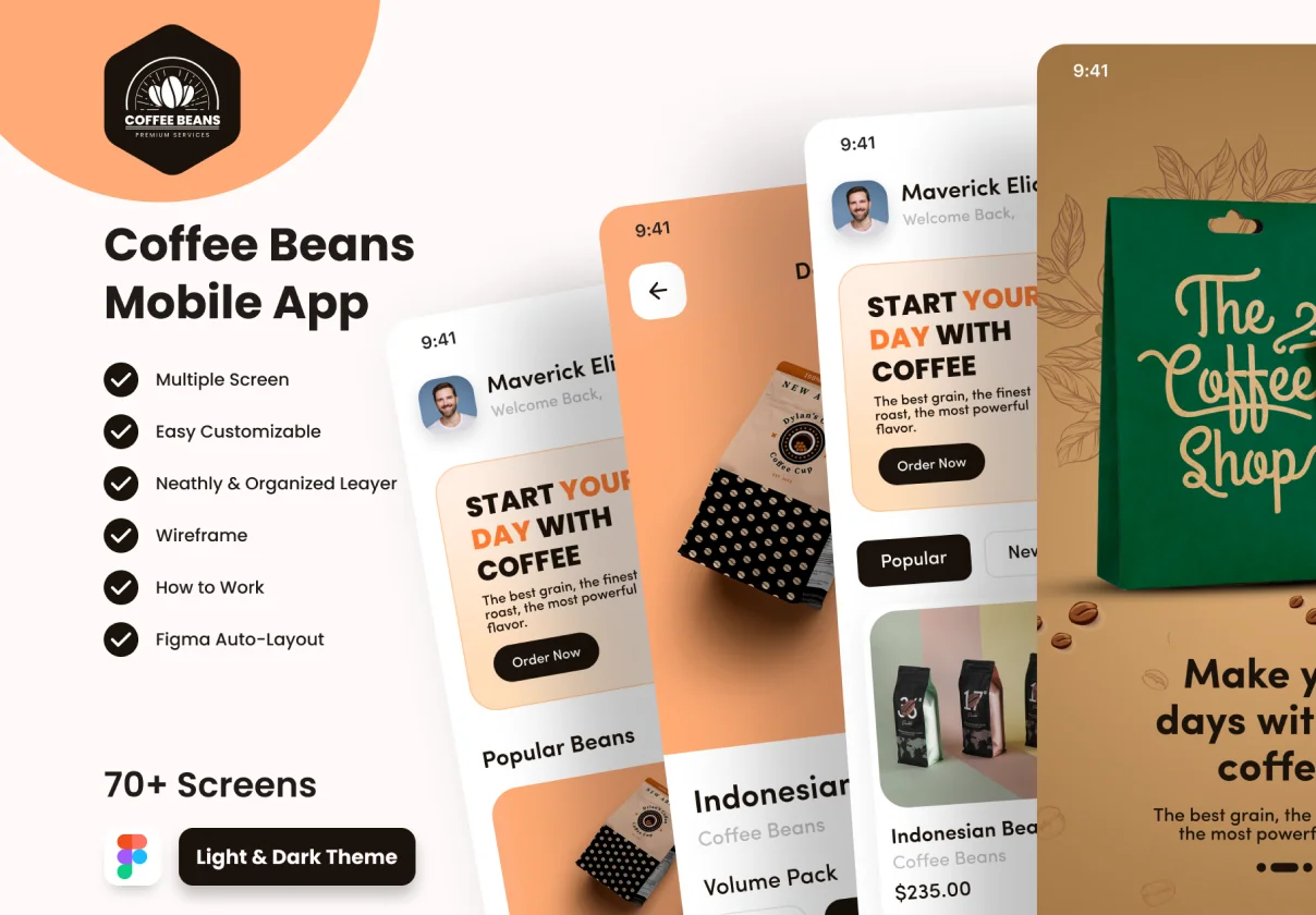 Coffee Bean Shop Mobile App