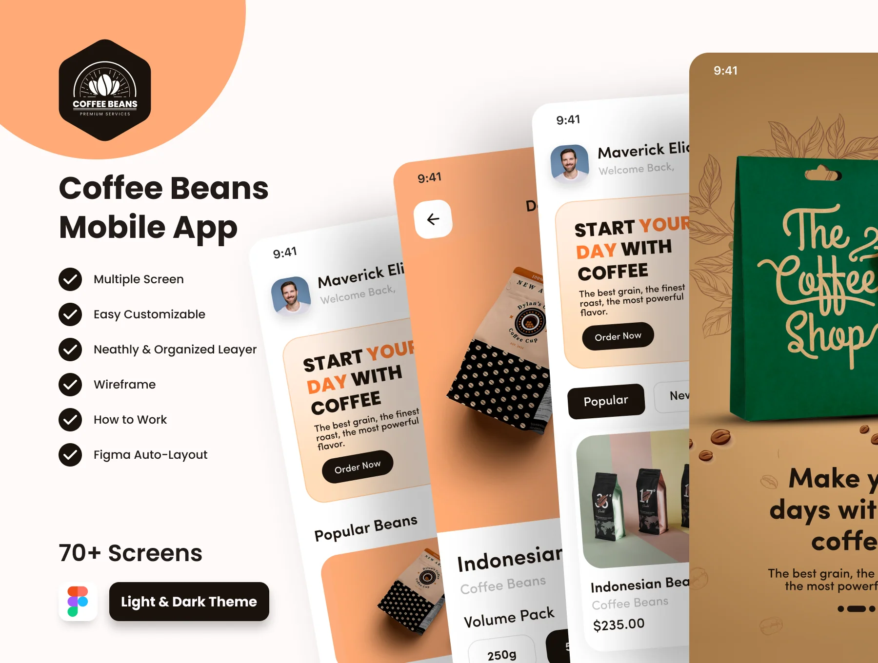 Coffee Bean Shop Mobile App