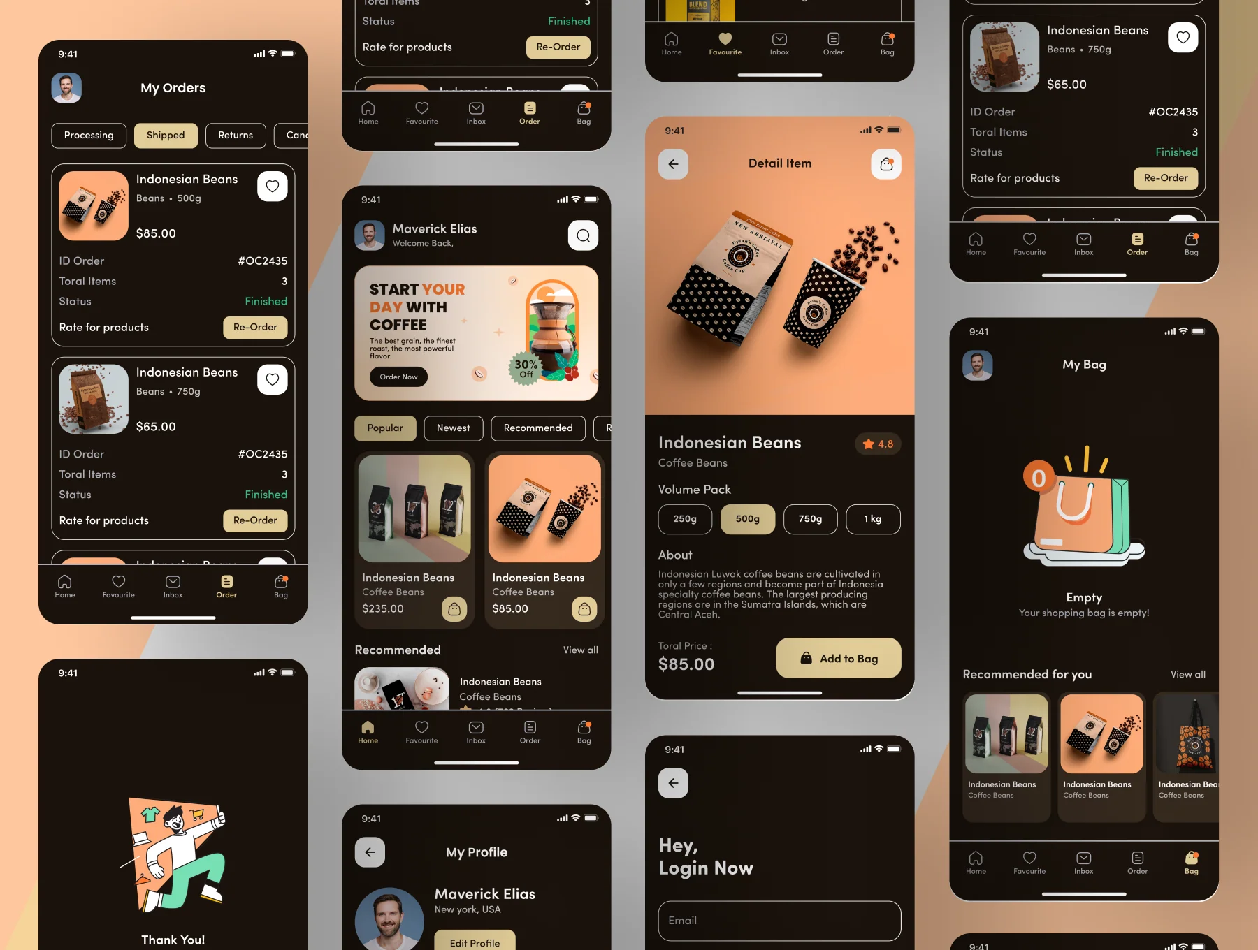 Coffee Bean Shop Mobile App 5
