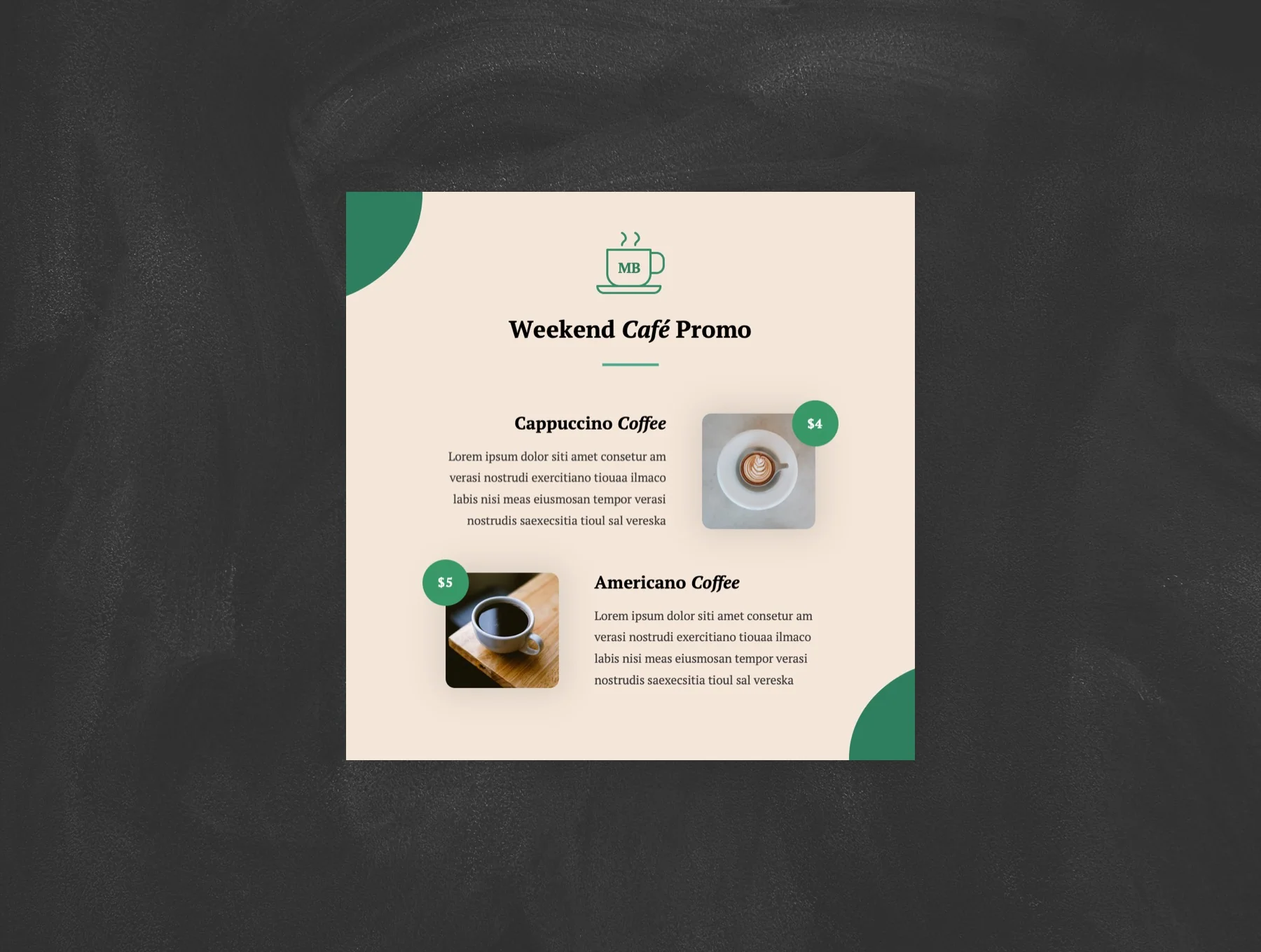 Coffee Shop Social Media Instagram Post PPT 3