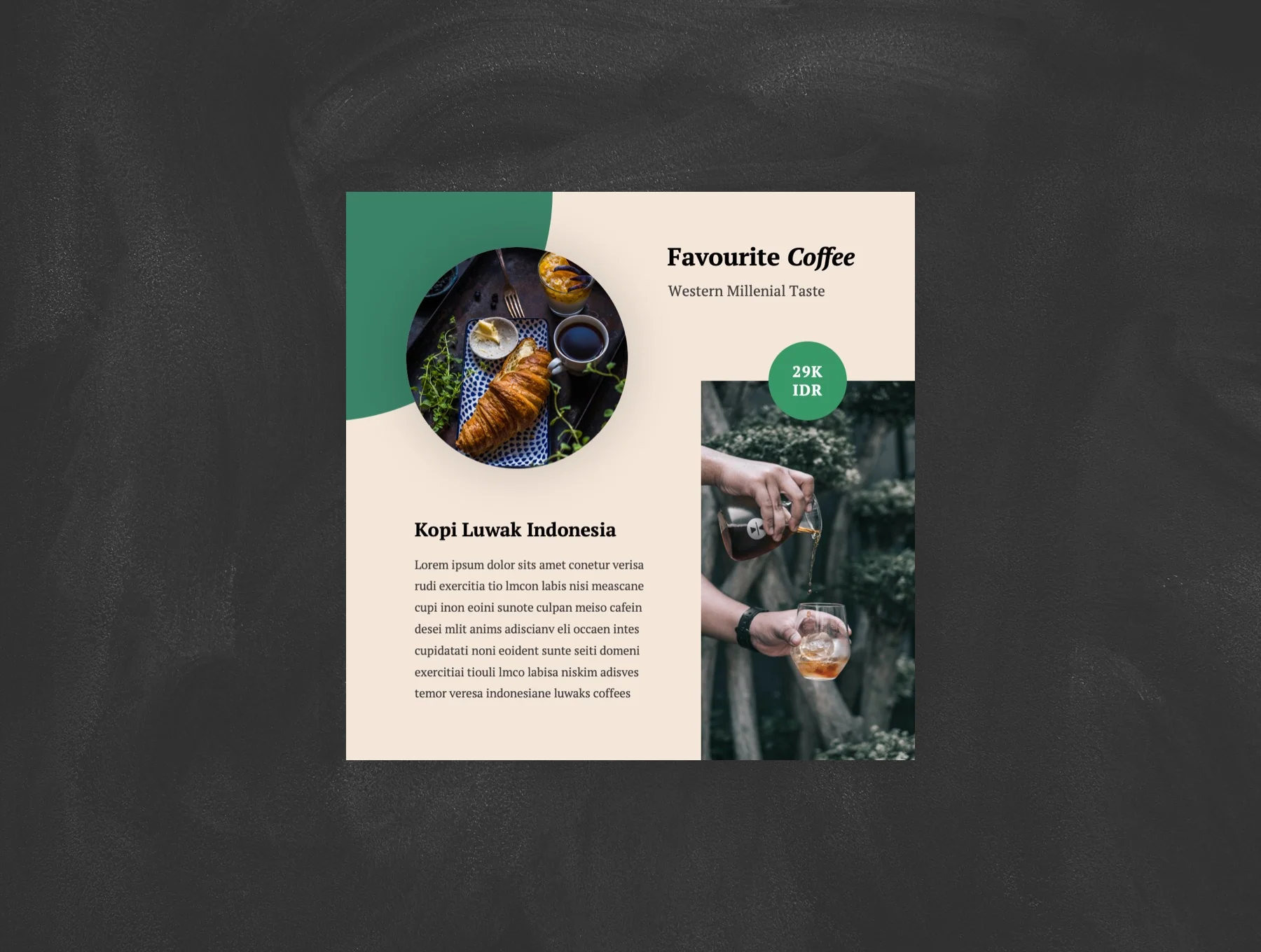 Coffee Shop Social Media Instagram Post PPT 6