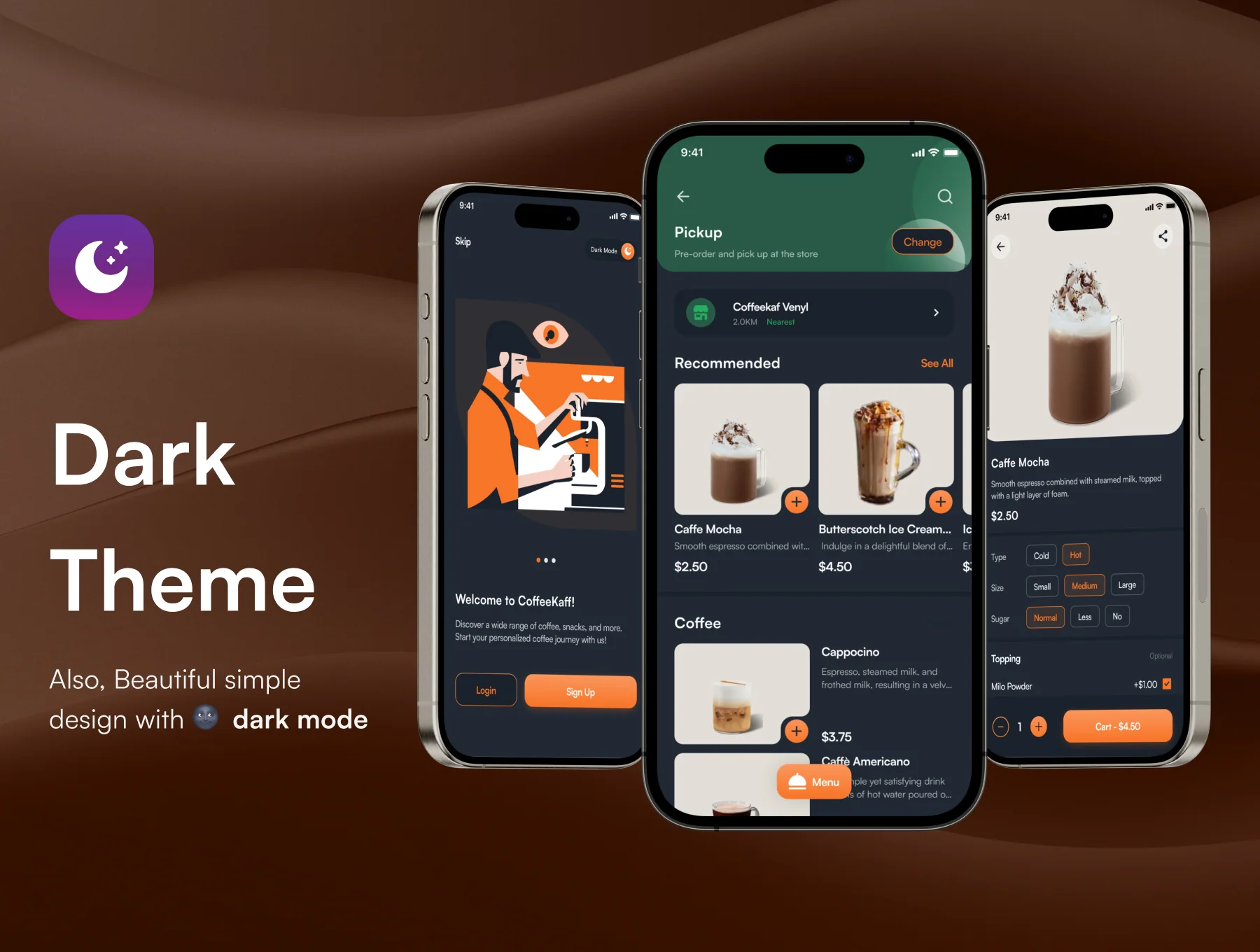 Coffeekaf - Coffee Shop App UI Kit 6
