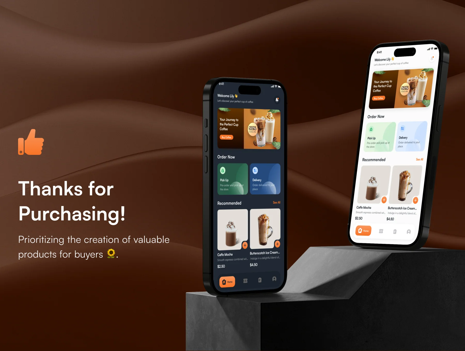 Coffeekaf - Coffee Shop App UI Kit 8