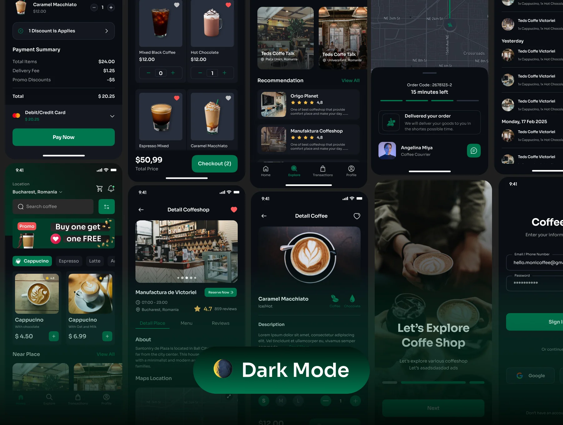 CoffeeQu - Coffee Shop App UI Kit 6