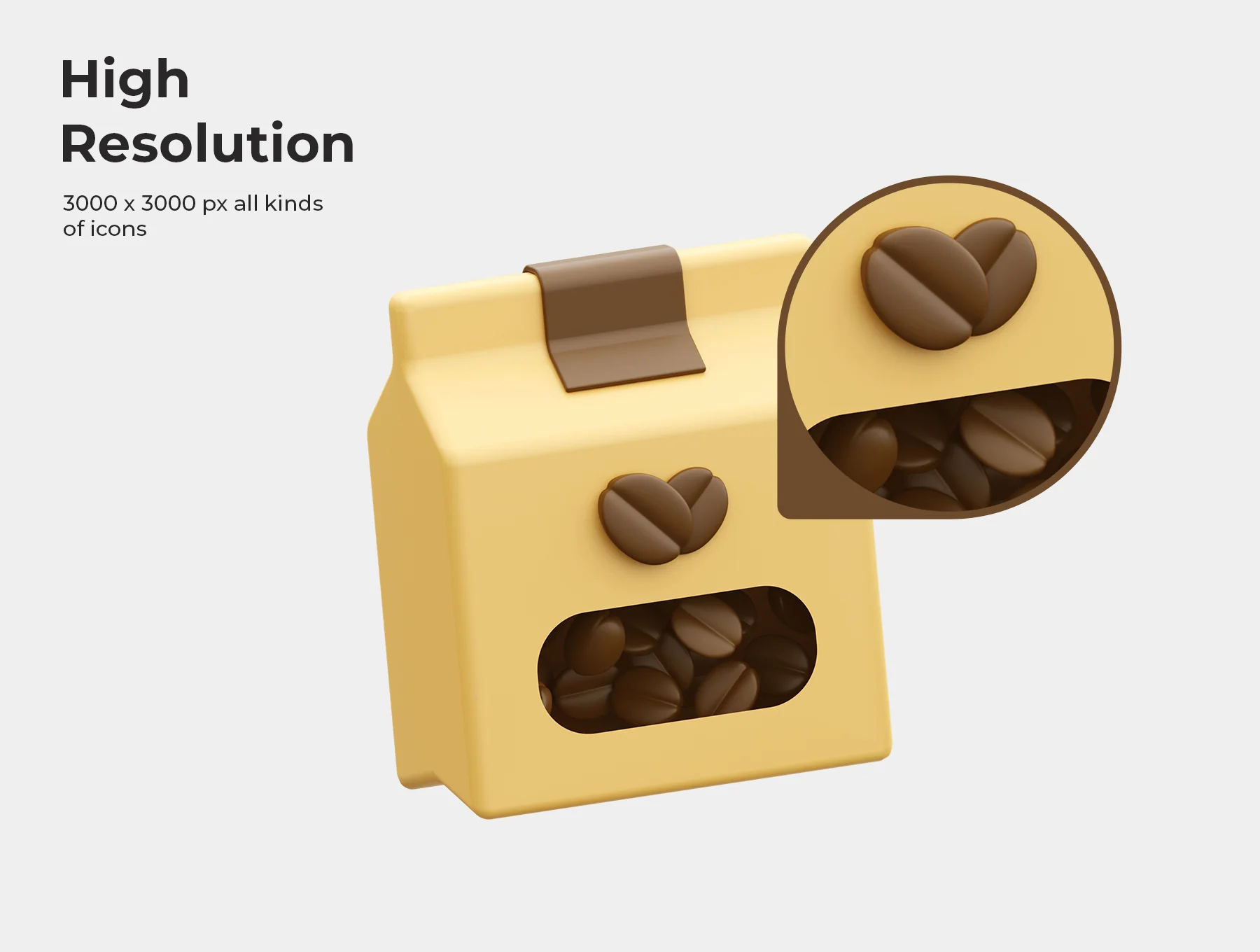 Coffee Shop 3D Icon 3