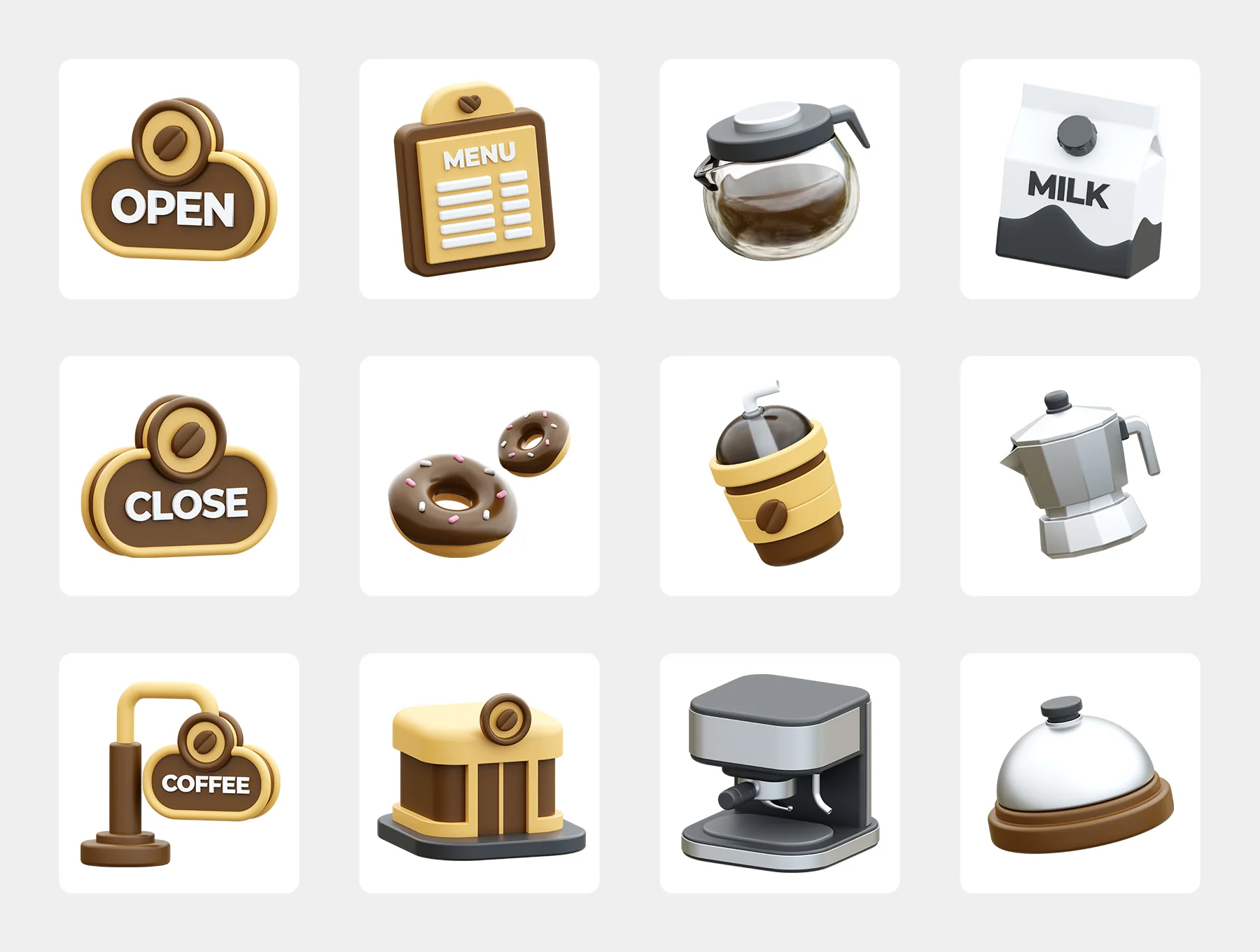 Coffee Shop 3D Icon 8