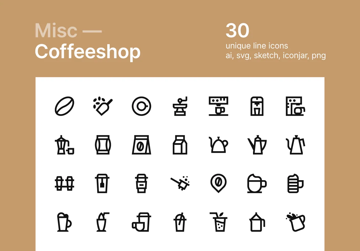 Coffeeshop icons