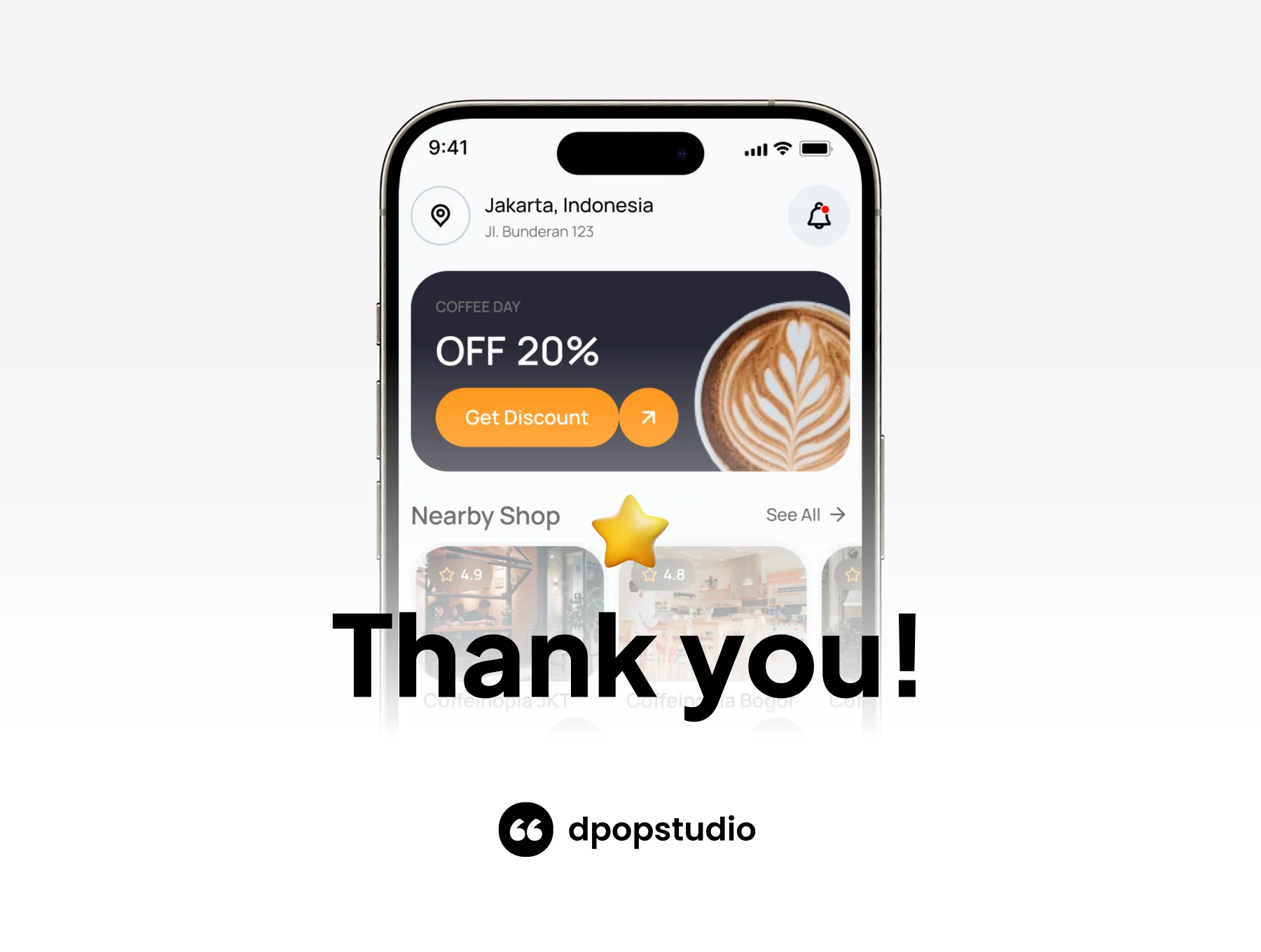 Coffeinopia - Coffe Shop App Mobile UI UX 8