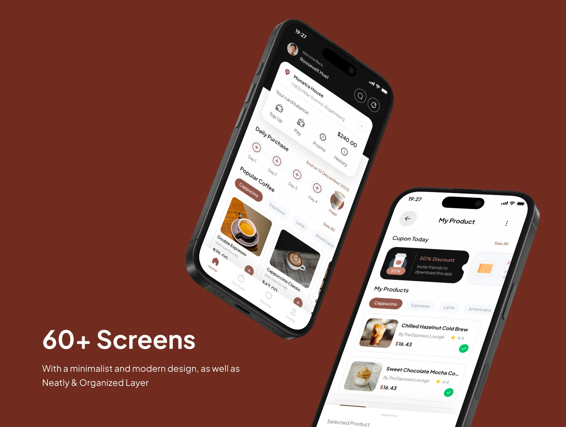 Coffique - Coffee Shop App UI Kits 3