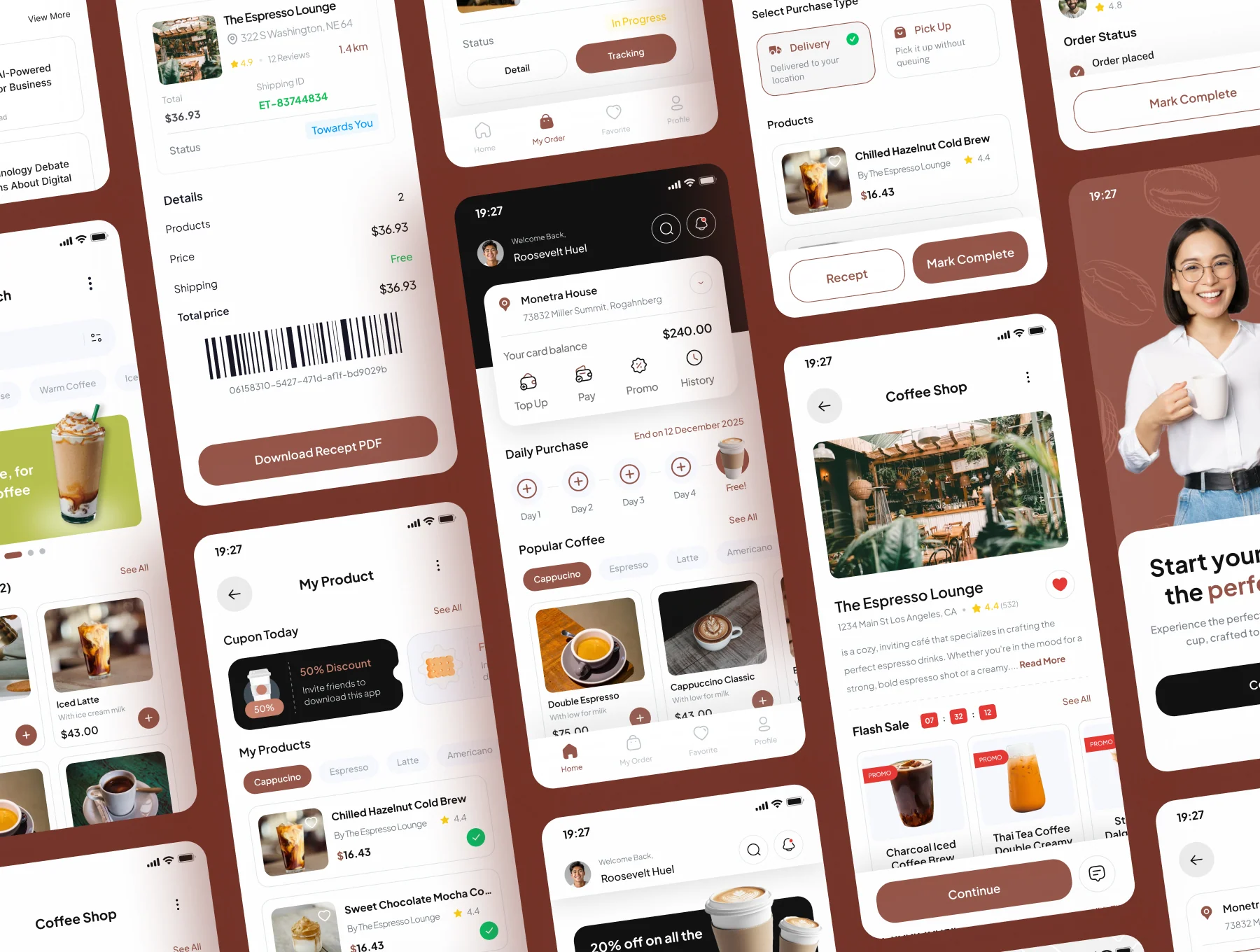 Coffique - Coffee Shop App UI Kits 5