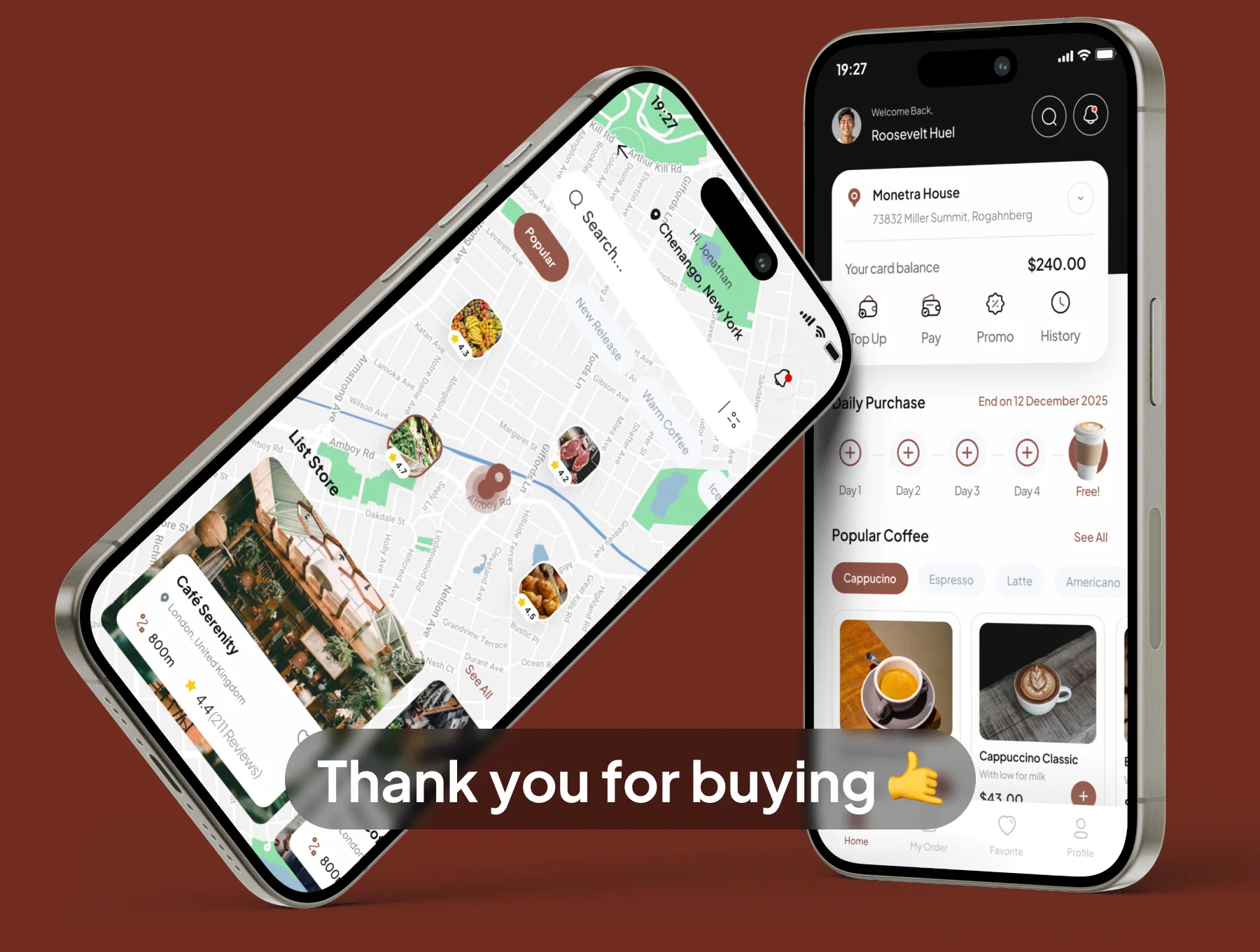 Coffique - Coffee Shop App UI Kits 6